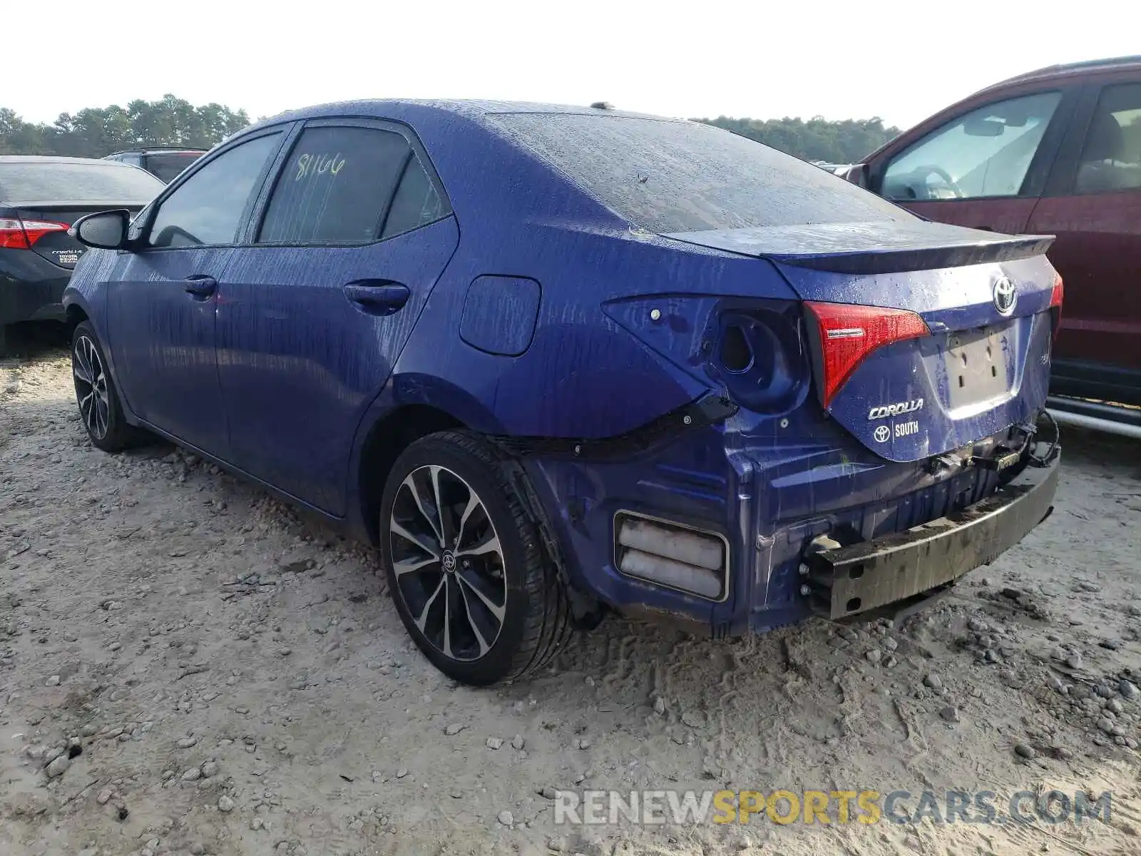 3 Photograph of a damaged car 2T1BURHE7KC162167 TOYOTA COROLLA 2019