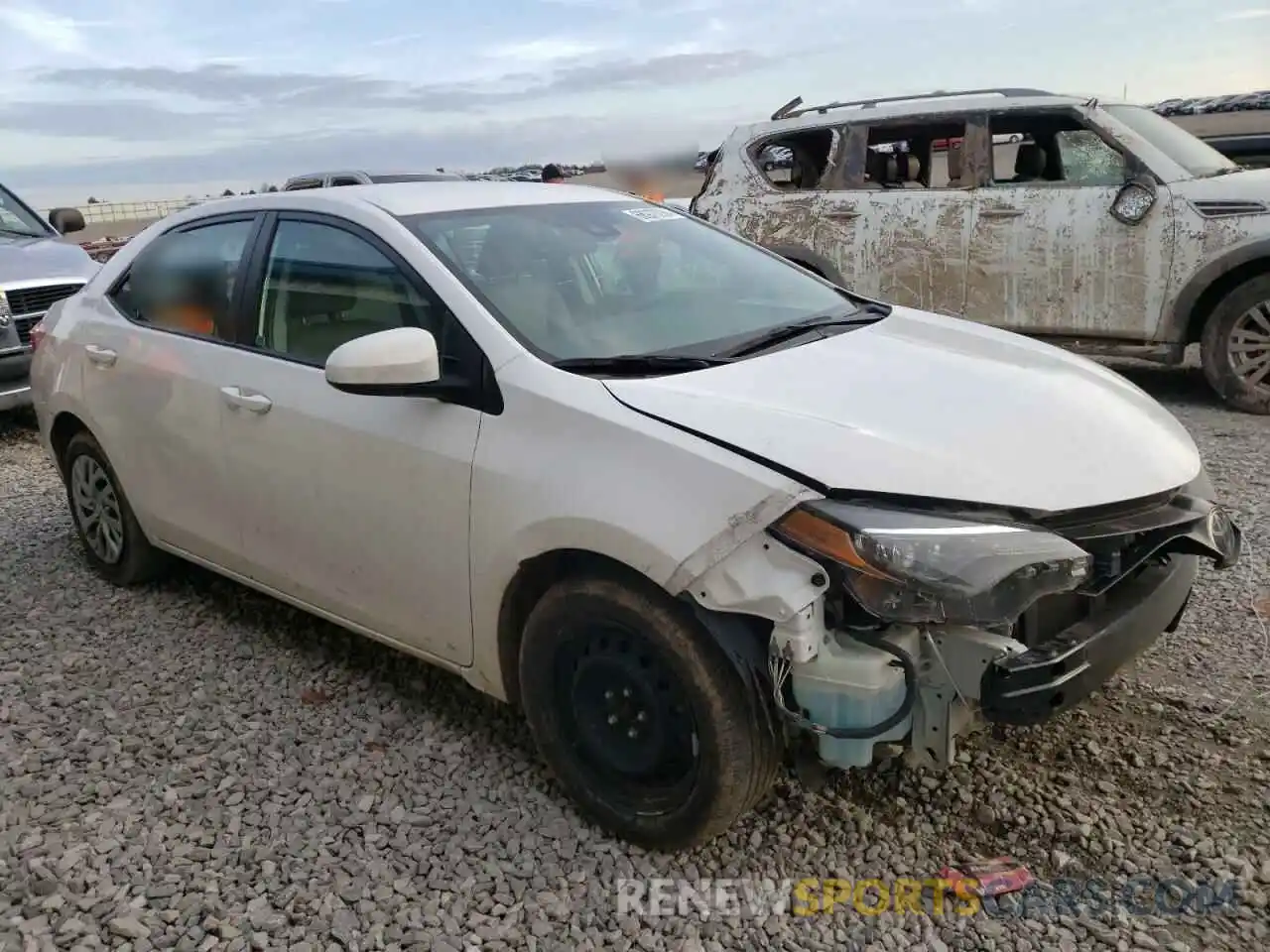 1 Photograph of a damaged car 2T1BURHE7KC162170 TOYOTA COROLLA 2019