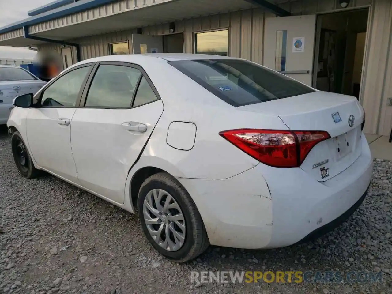 3 Photograph of a damaged car 2T1BURHE7KC162170 TOYOTA COROLLA 2019