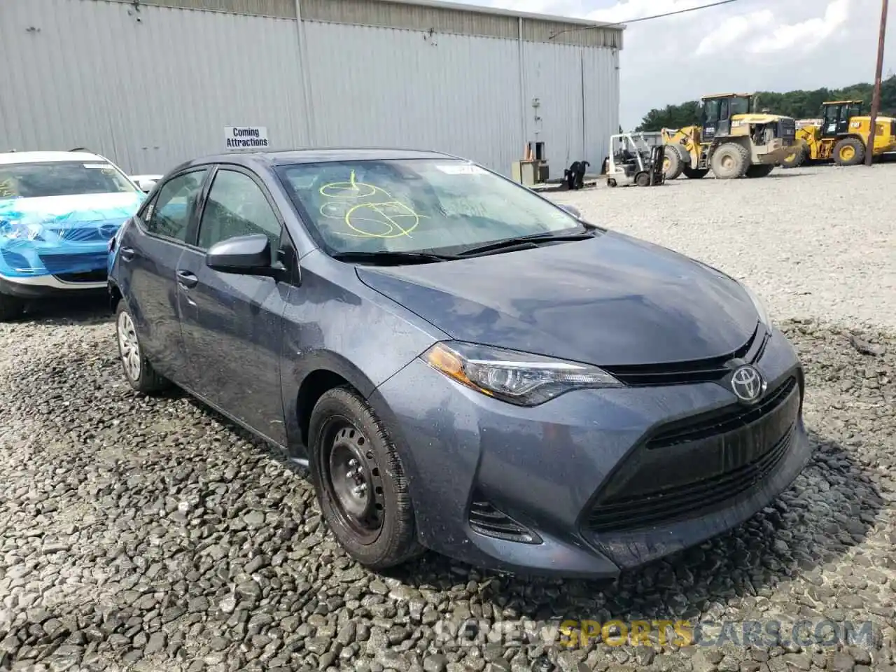 1 Photograph of a damaged car 2T1BURHE7KC162671 TOYOTA COROLLA 2019