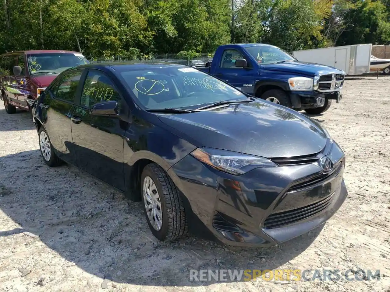 1 Photograph of a damaged car 2T1BURHE7KC162797 TOYOTA COROLLA 2019