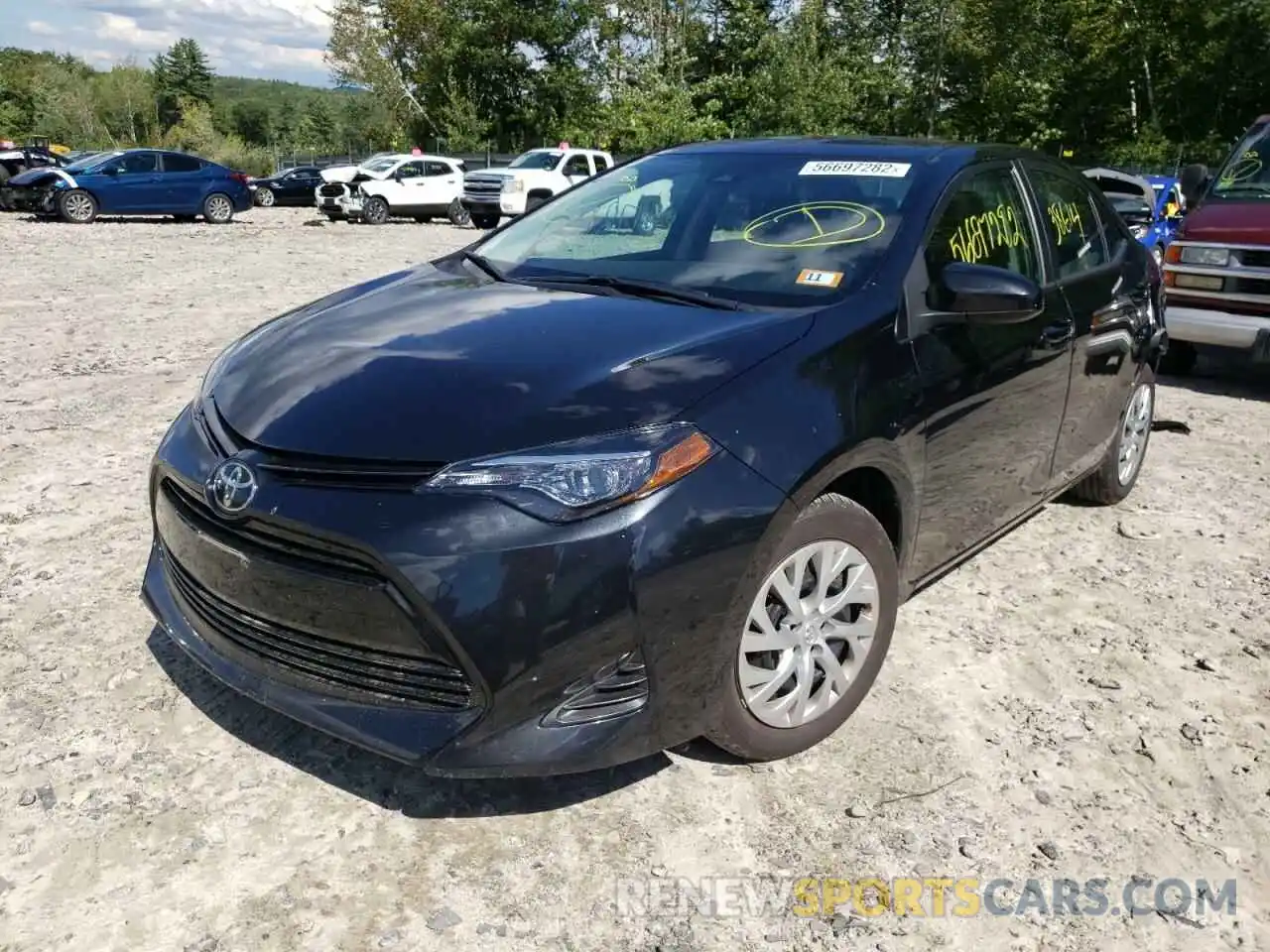 2 Photograph of a damaged car 2T1BURHE7KC162797 TOYOTA COROLLA 2019