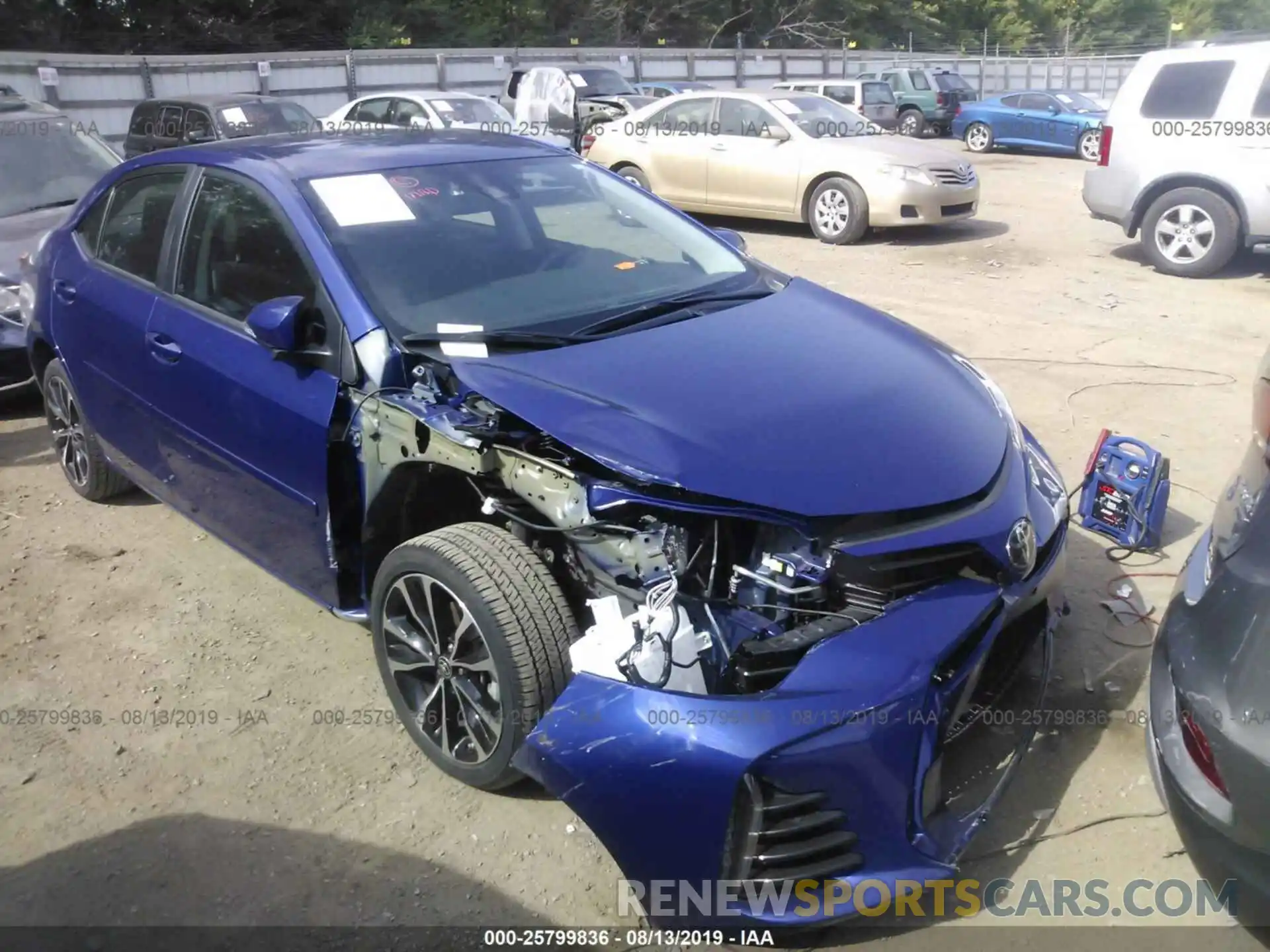 1 Photograph of a damaged car 2T1BURHE7KC163027 TOYOTA COROLLA 2019