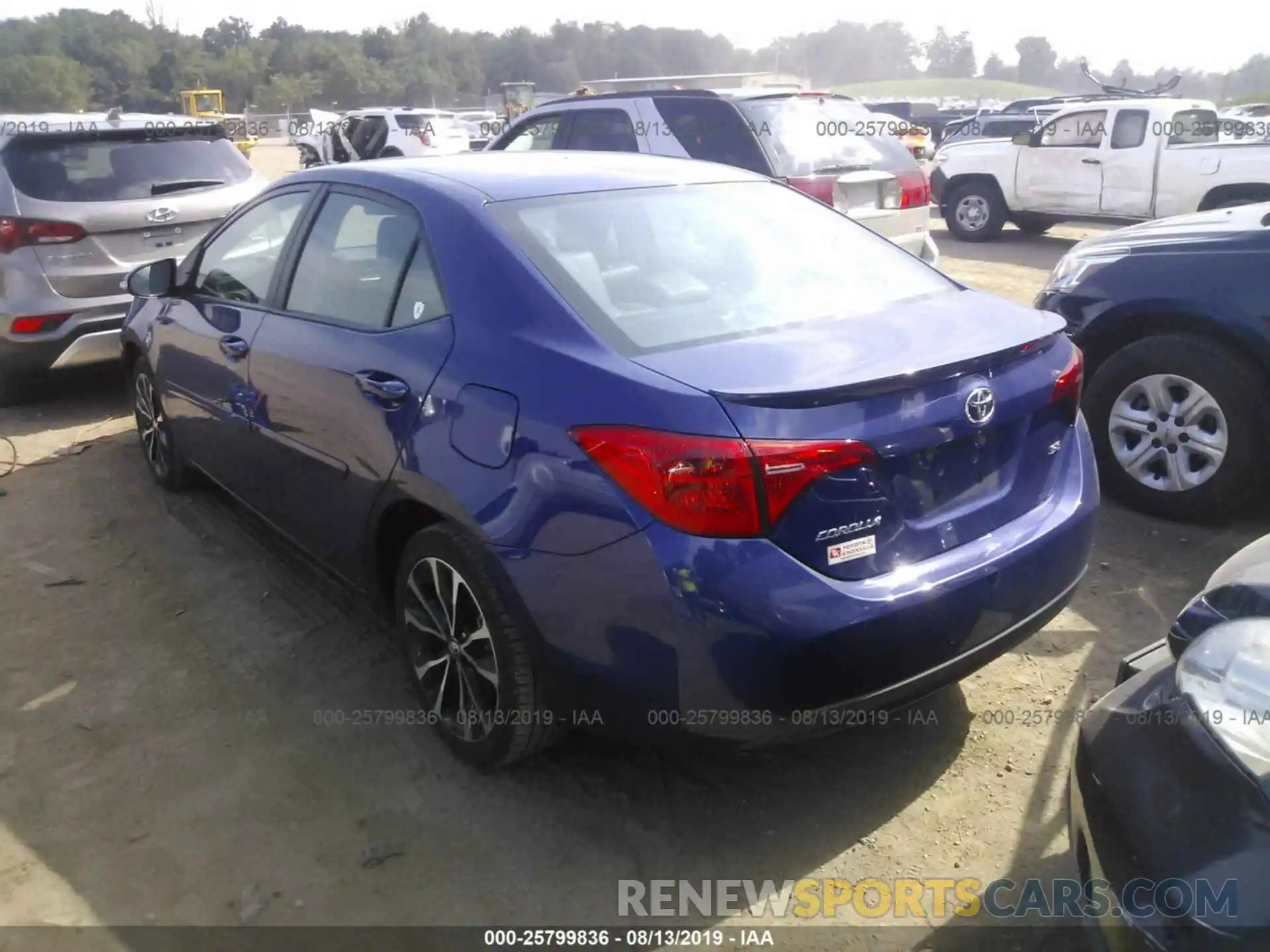 3 Photograph of a damaged car 2T1BURHE7KC163027 TOYOTA COROLLA 2019