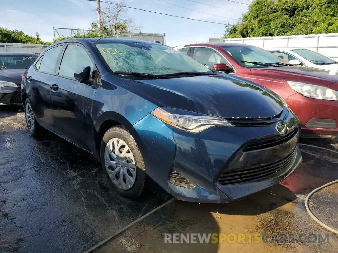 1 Photograph of a damaged car 2T1BURHE7KC163030 TOYOTA COROLLA 2019