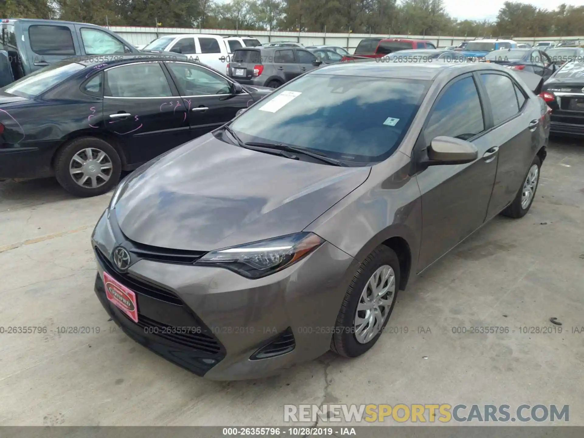 2 Photograph of a damaged car 2T1BURHE7KC163965 TOYOTA COROLLA 2019