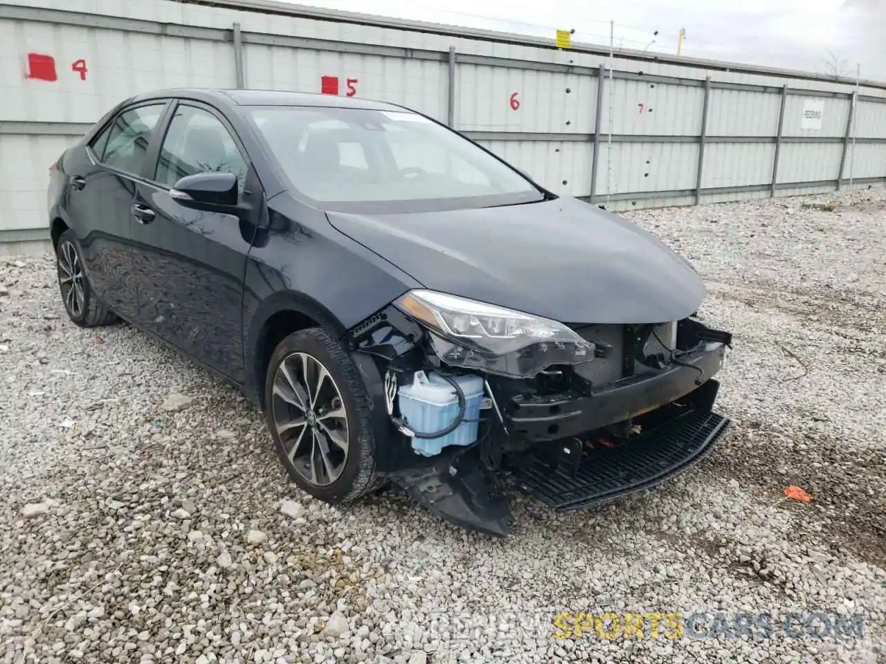 1 Photograph of a damaged car 2T1BURHE7KC164453 TOYOTA COROLLA 2019