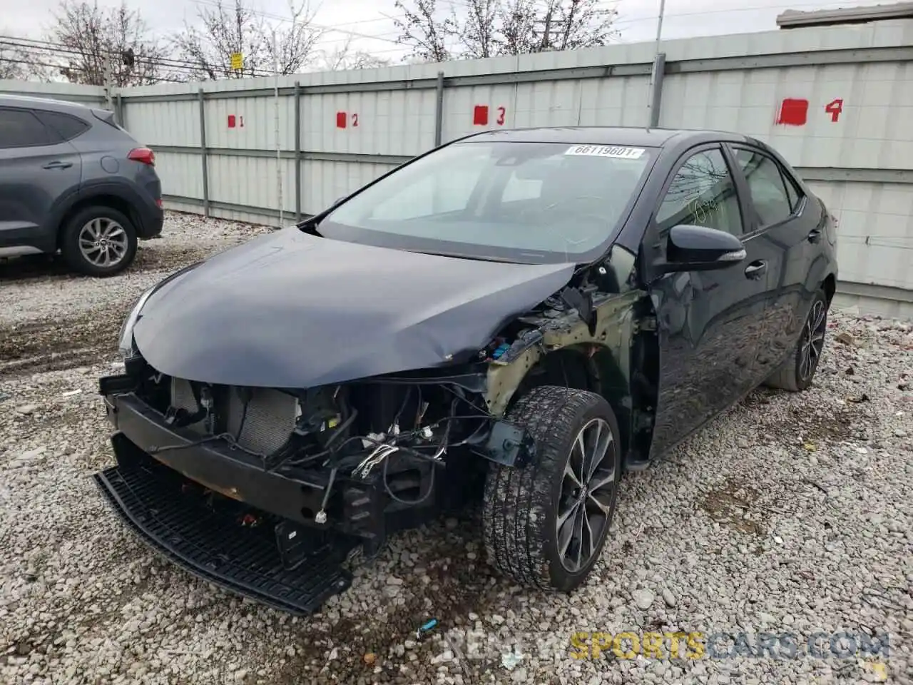 9 Photograph of a damaged car 2T1BURHE7KC164453 TOYOTA COROLLA 2019