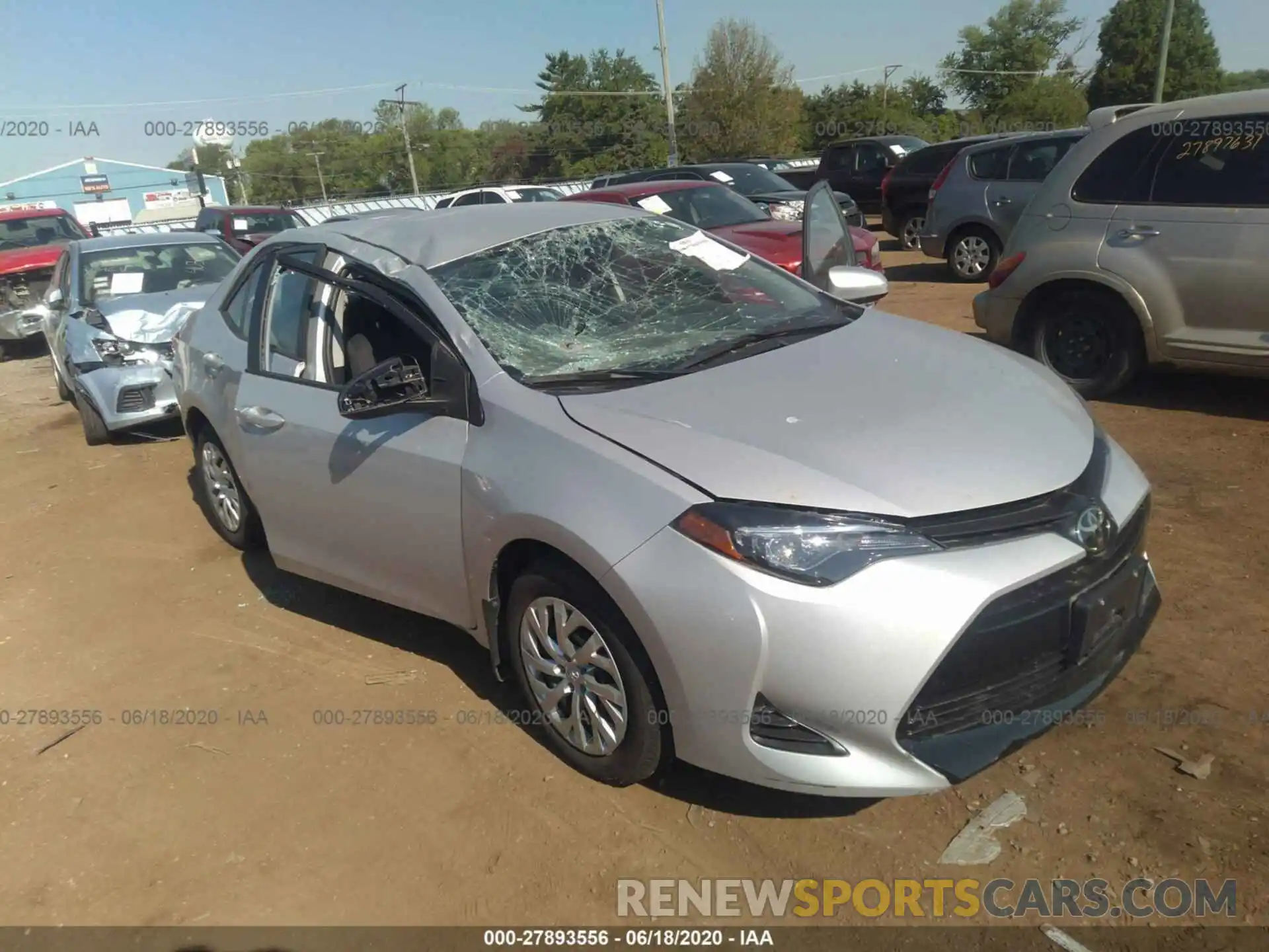 1 Photograph of a damaged car 2T1BURHE7KC164727 TOYOTA COROLLA 2019