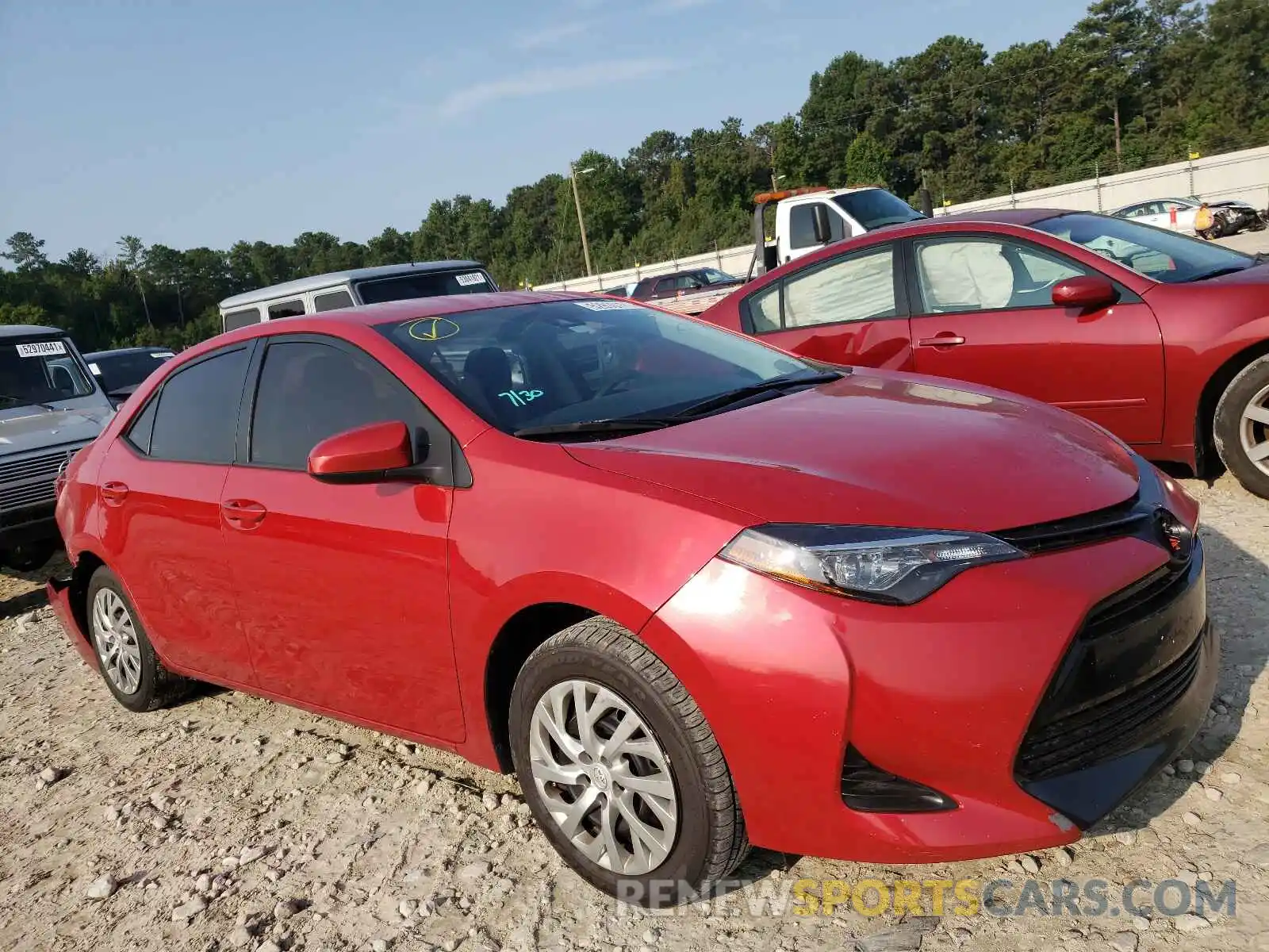 1 Photograph of a damaged car 2T1BURHE7KC165277 TOYOTA COROLLA 2019