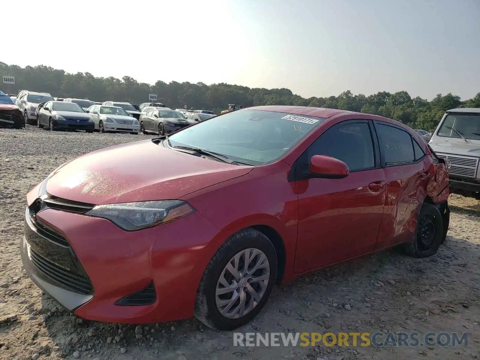 2 Photograph of a damaged car 2T1BURHE7KC165277 TOYOTA COROLLA 2019