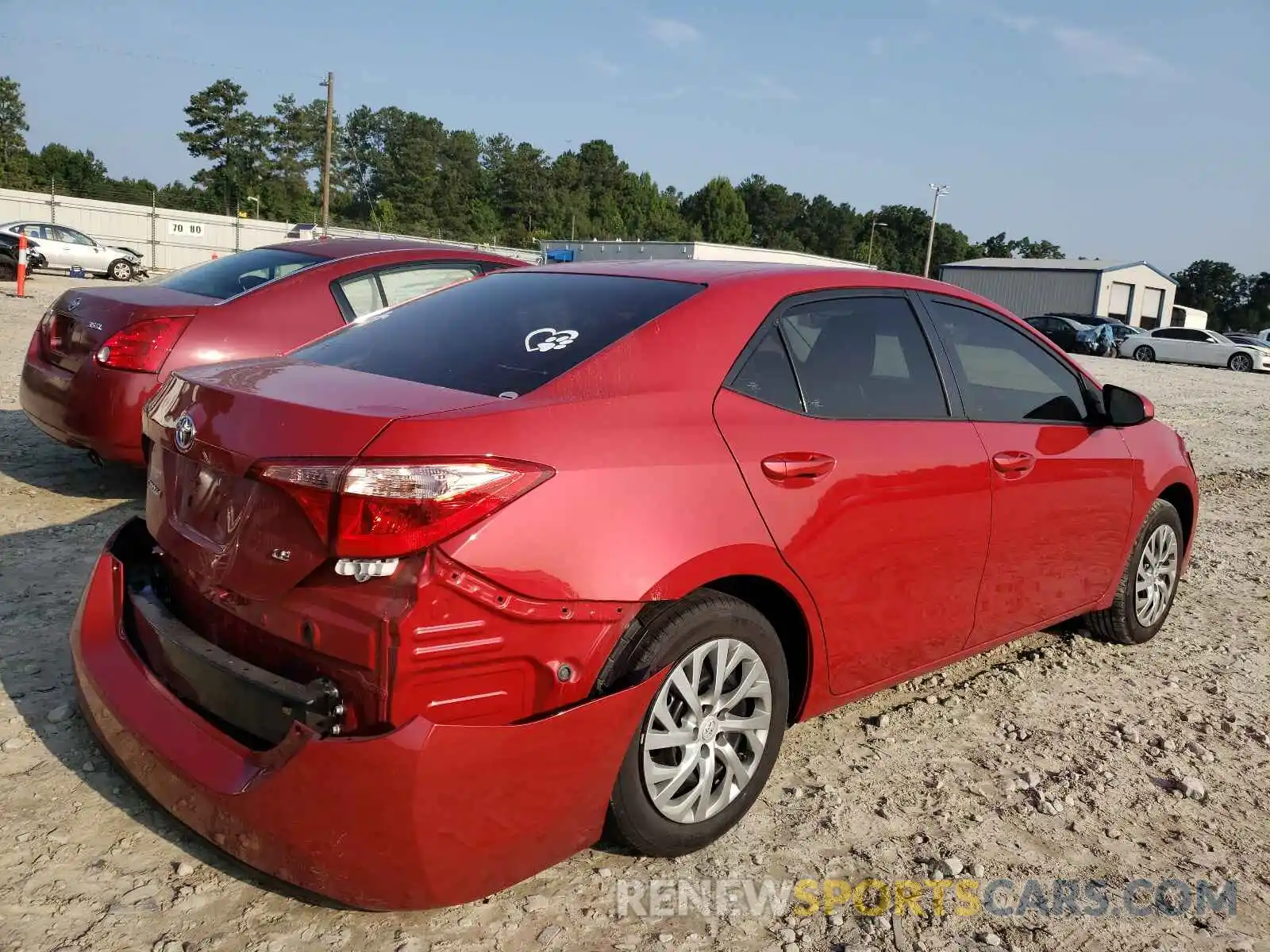 4 Photograph of a damaged car 2T1BURHE7KC165277 TOYOTA COROLLA 2019