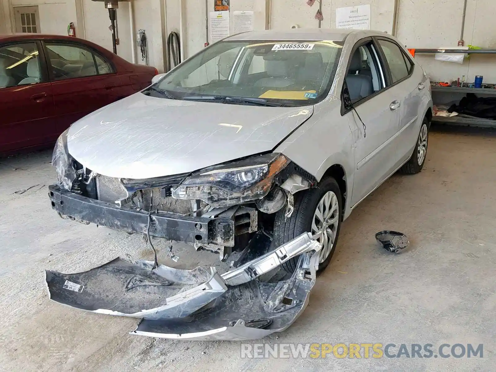 2 Photograph of a damaged car 2T1BURHE7KC165425 TOYOTA COROLLA 2019