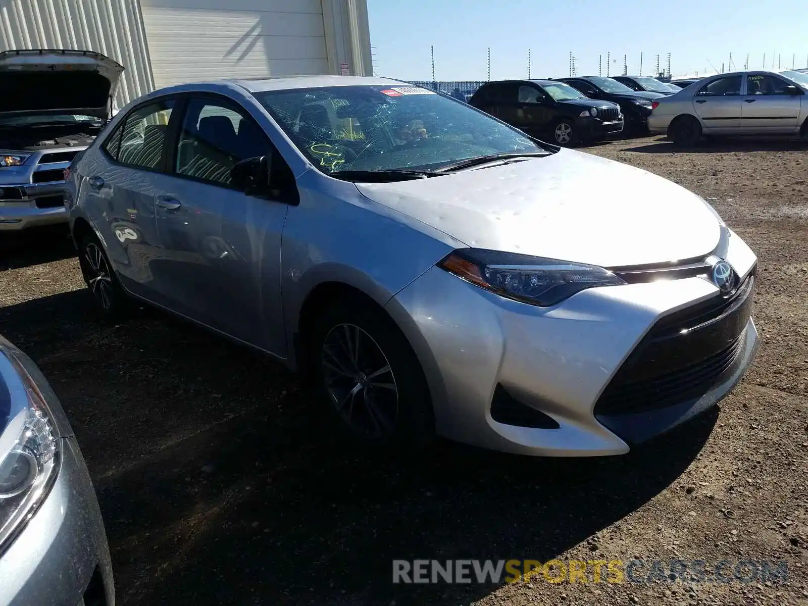 1 Photograph of a damaged car 2T1BURHE7KC165795 TOYOTA COROLLA 2019