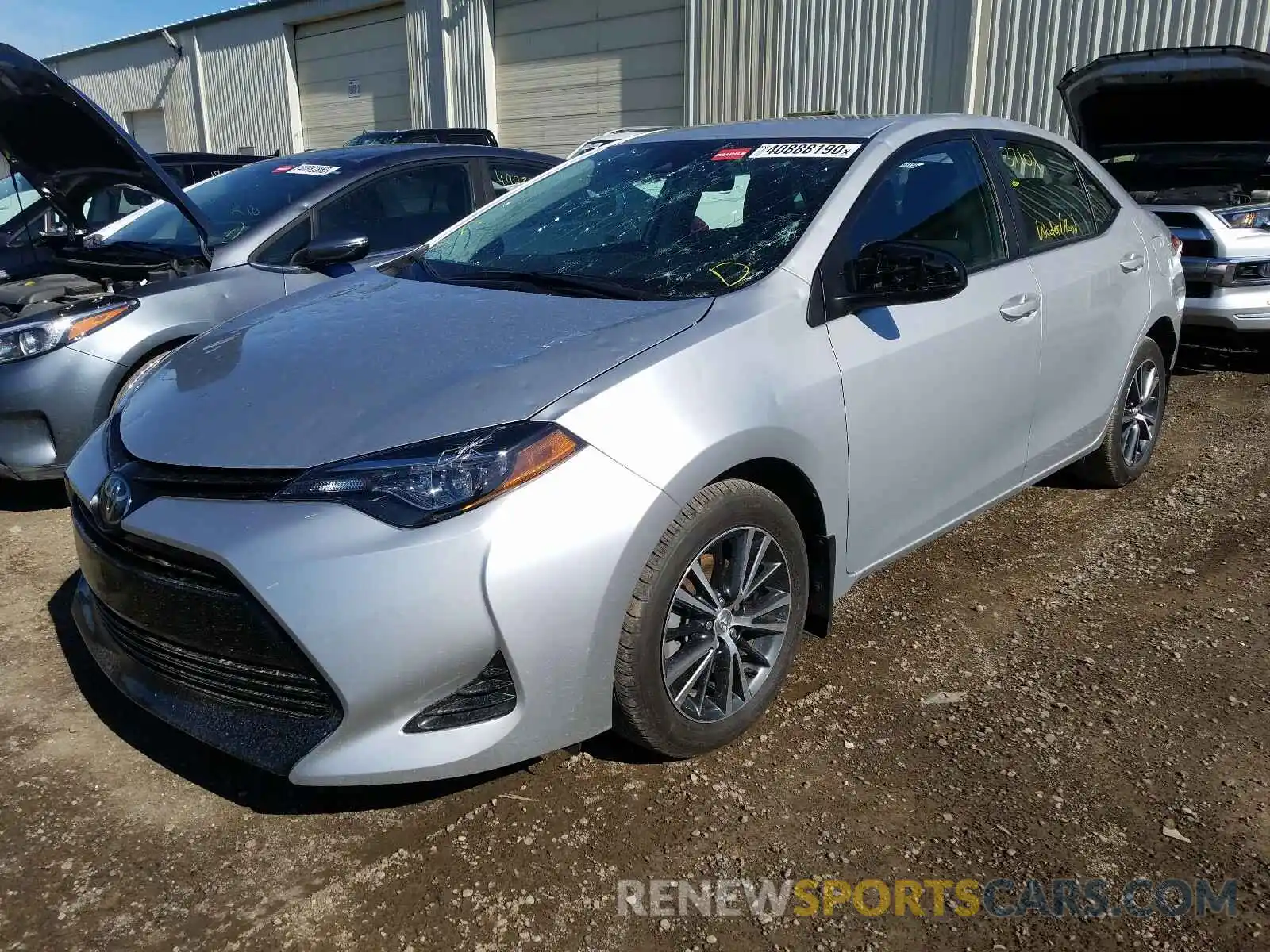 2 Photograph of a damaged car 2T1BURHE7KC165795 TOYOTA COROLLA 2019