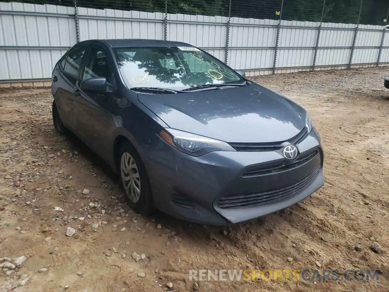 1 Photograph of a damaged car 2T1BURHE7KC166946 TOYOTA COROLLA 2019