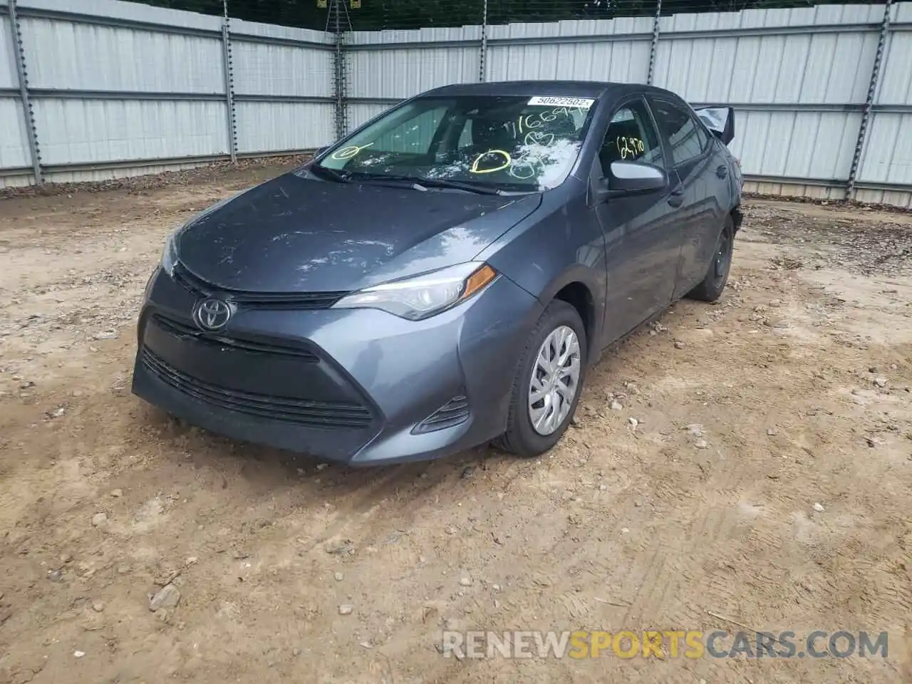 2 Photograph of a damaged car 2T1BURHE7KC166946 TOYOTA COROLLA 2019