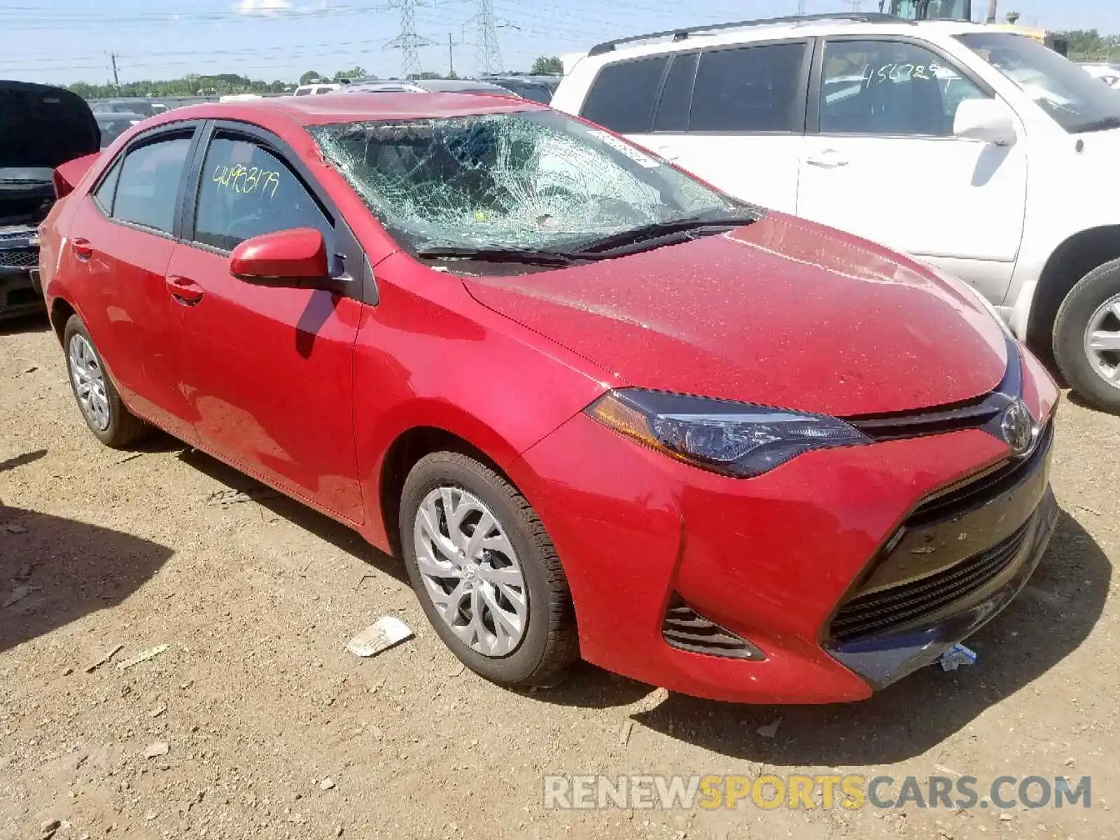 1 Photograph of a damaged car 2T1BURHE7KC167112 TOYOTA COROLLA 2019