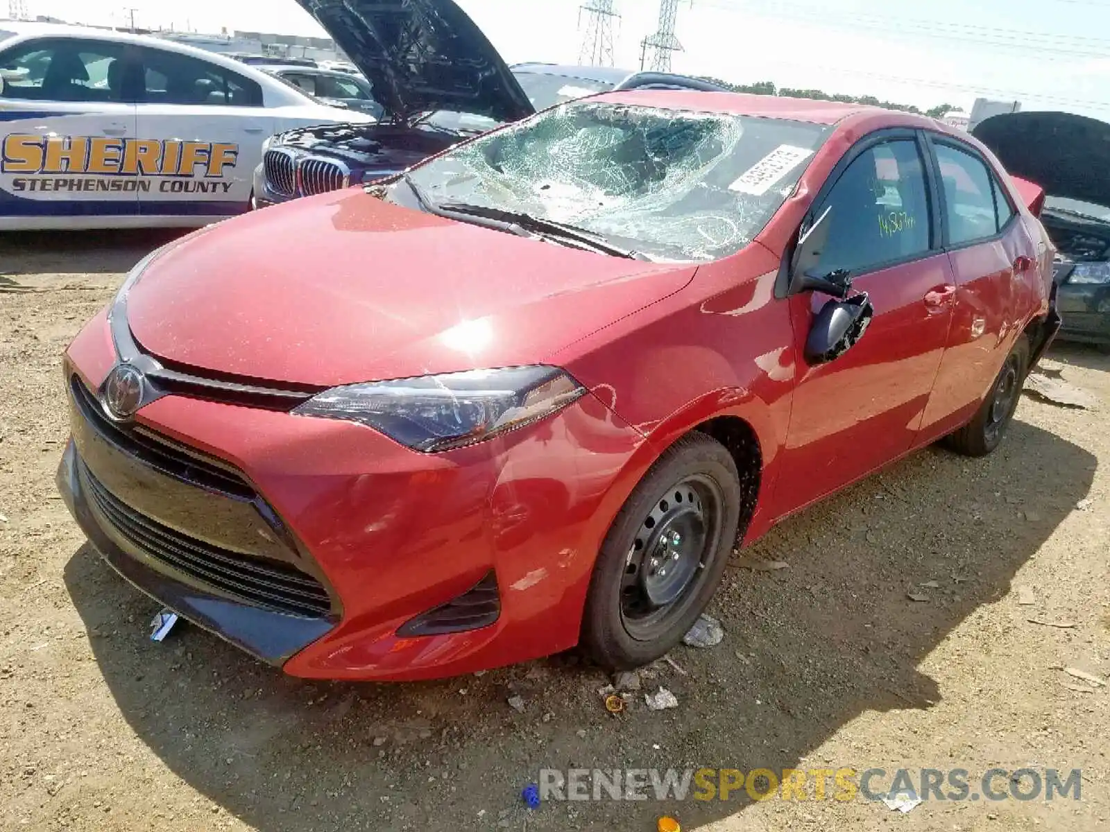 2 Photograph of a damaged car 2T1BURHE7KC167112 TOYOTA COROLLA 2019