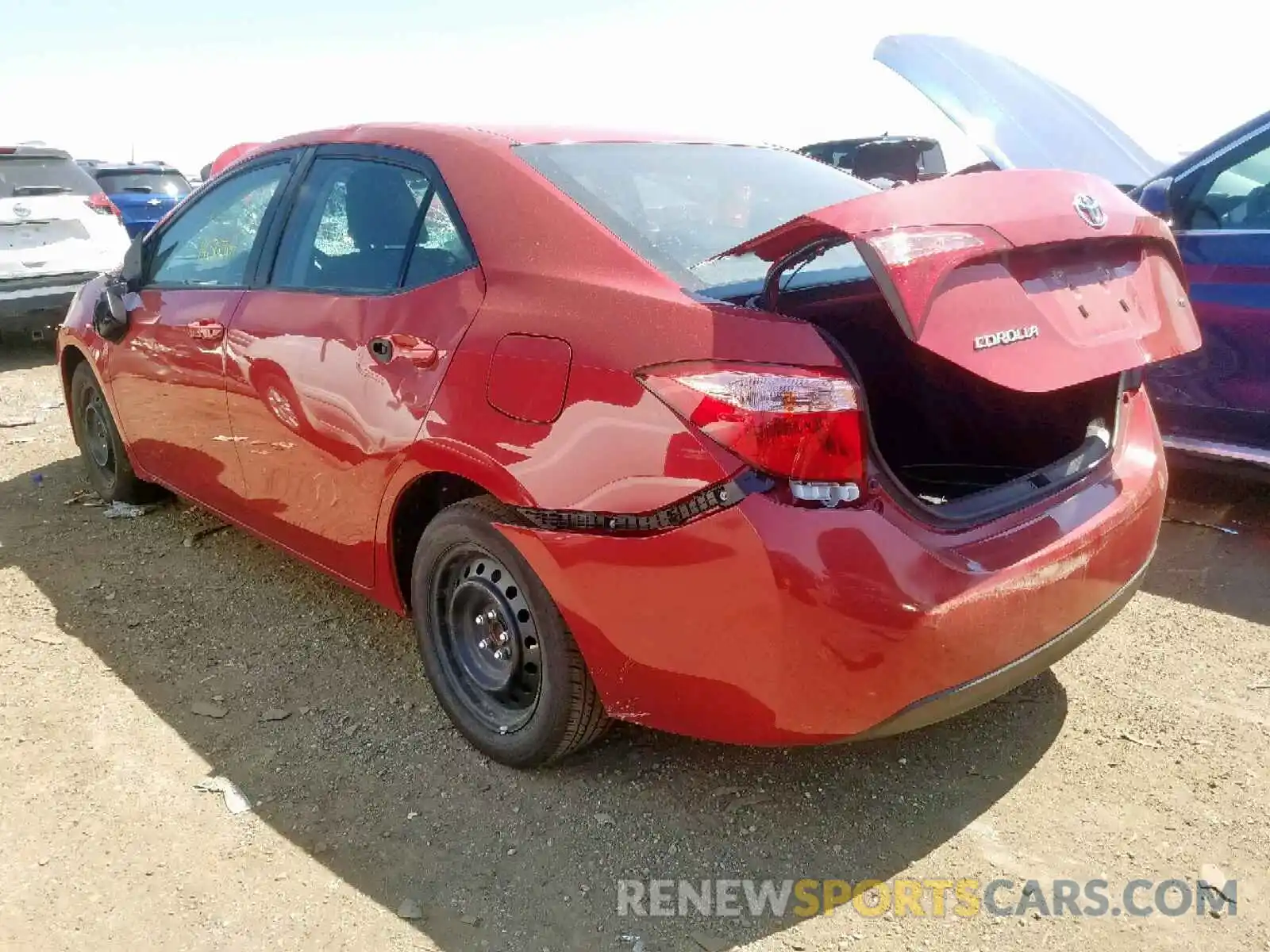 3 Photograph of a damaged car 2T1BURHE7KC167112 TOYOTA COROLLA 2019