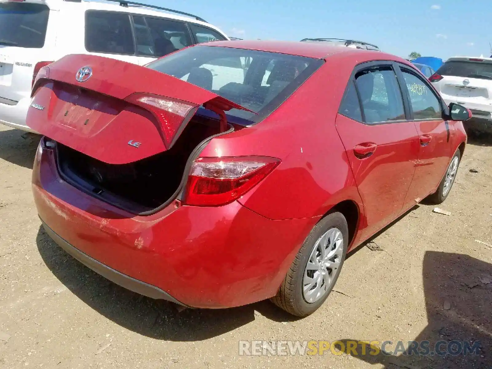 4 Photograph of a damaged car 2T1BURHE7KC167112 TOYOTA COROLLA 2019