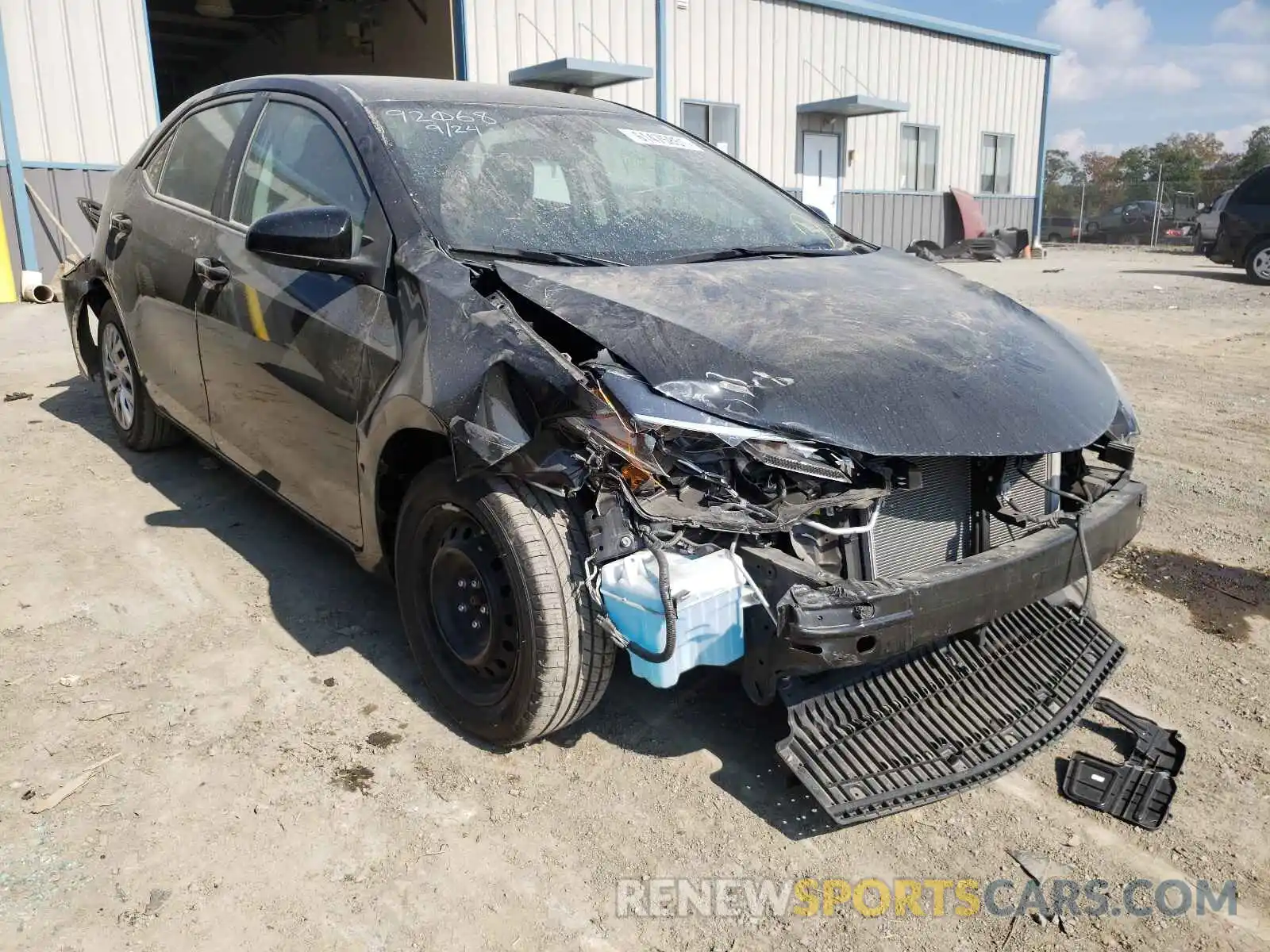 1 Photograph of a damaged car 2T1BURHE7KC167174 TOYOTA COROLLA 2019