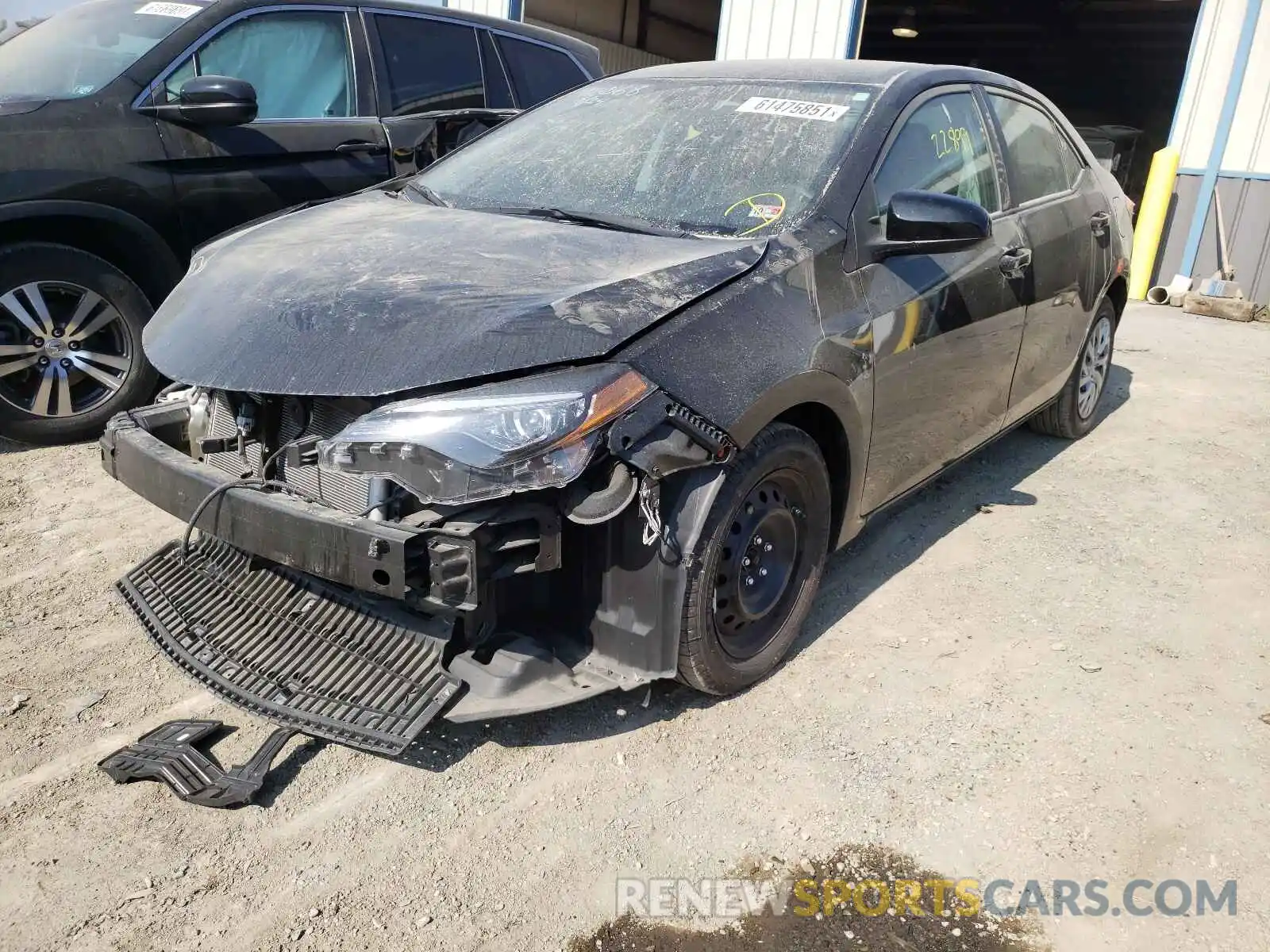 2 Photograph of a damaged car 2T1BURHE7KC167174 TOYOTA COROLLA 2019