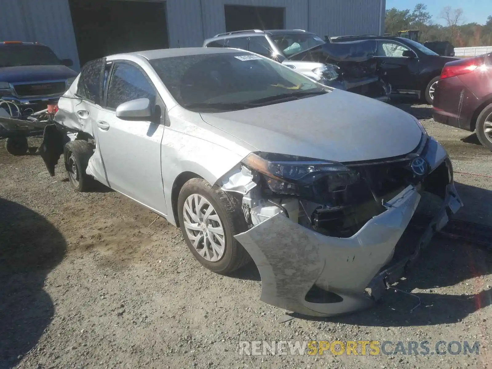 1 Photograph of a damaged car 2T1BURHE7KC167384 TOYOTA COROLLA 2019