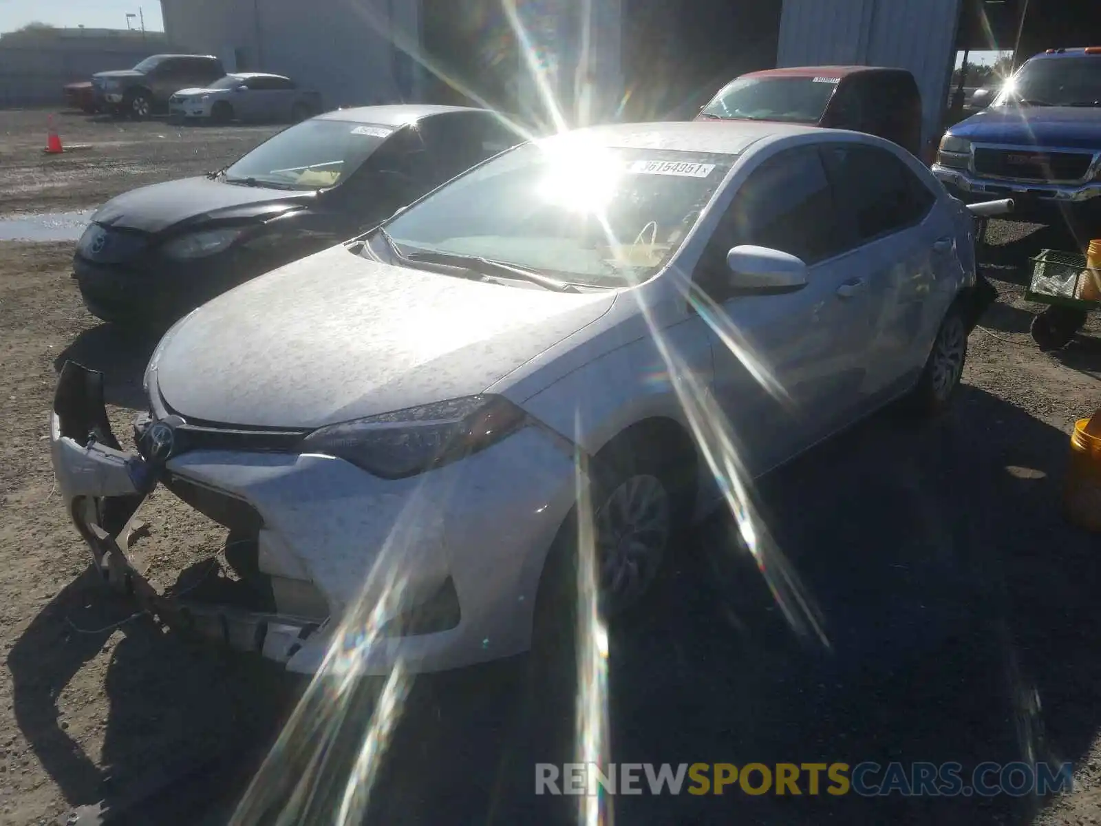 2 Photograph of a damaged car 2T1BURHE7KC167384 TOYOTA COROLLA 2019