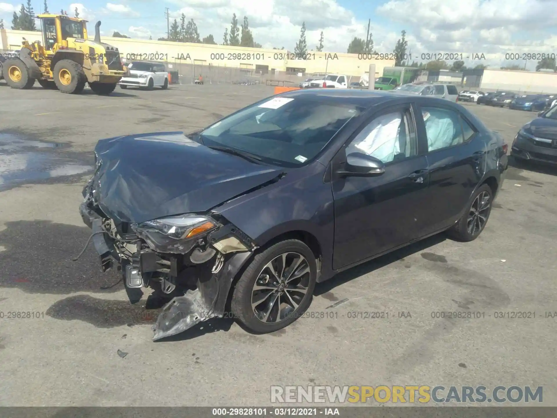 2 Photograph of a damaged car 2T1BURHE7KC167630 TOYOTA COROLLA 2019