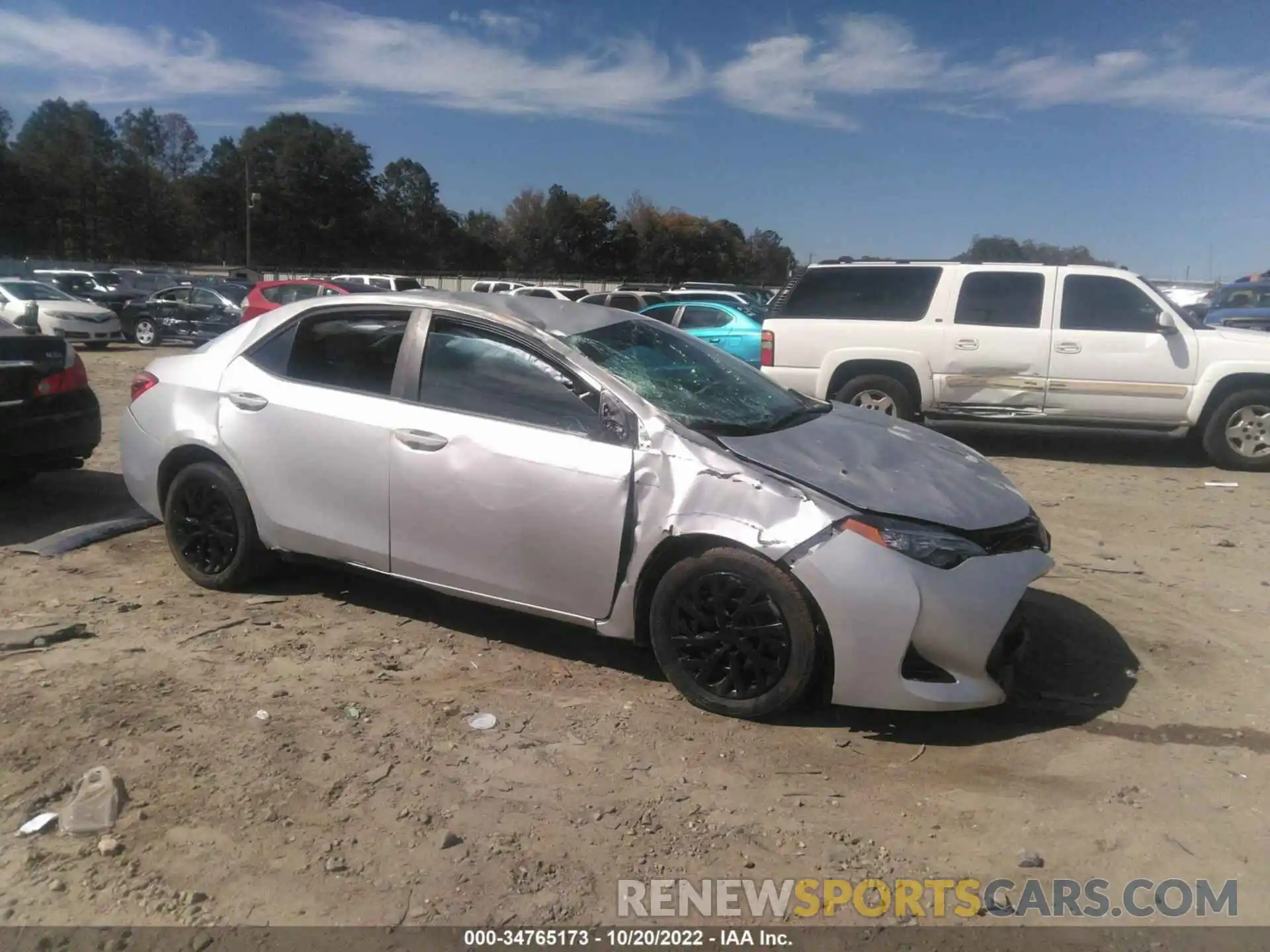 1 Photograph of a damaged car 2T1BURHE7KC167871 TOYOTA COROLLA 2019