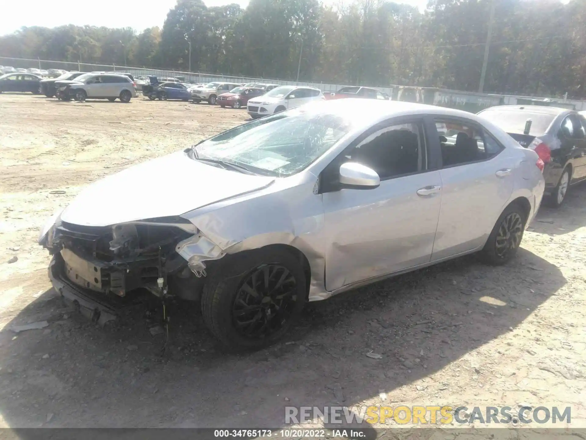 2 Photograph of a damaged car 2T1BURHE7KC167871 TOYOTA COROLLA 2019