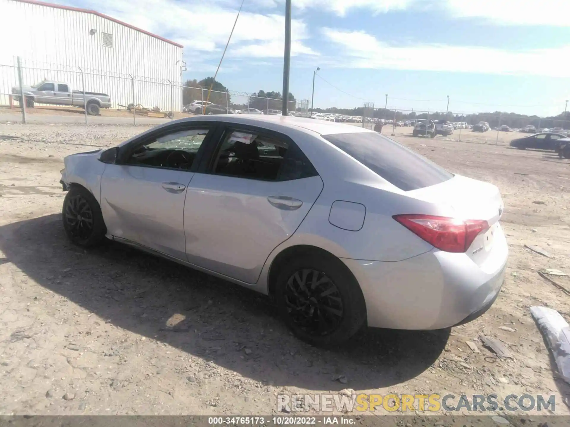 3 Photograph of a damaged car 2T1BURHE7KC167871 TOYOTA COROLLA 2019