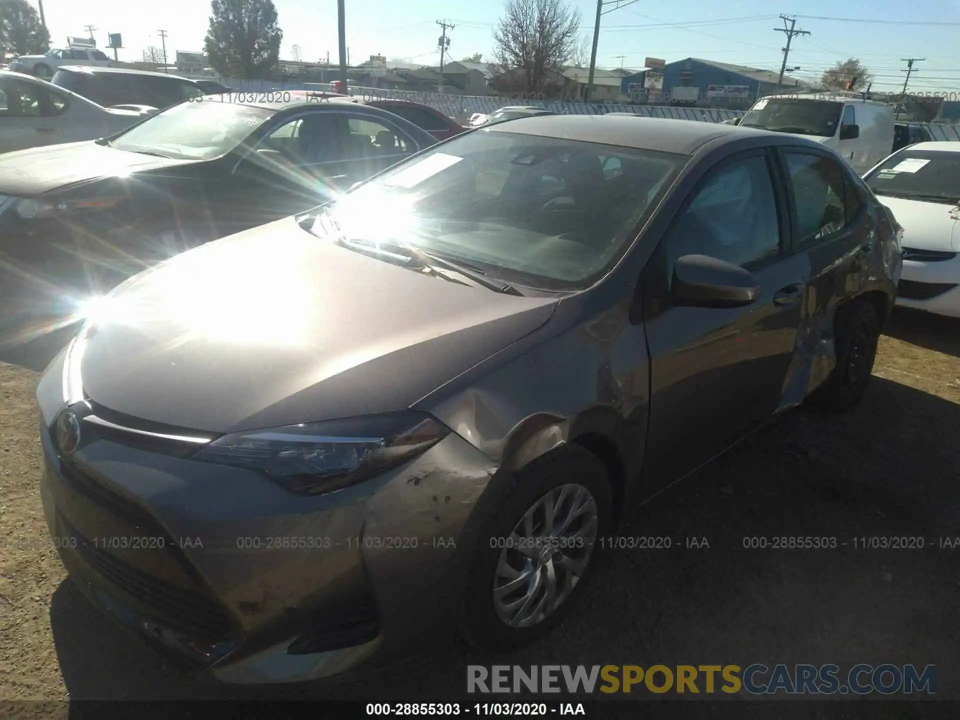 2 Photograph of a damaged car 2T1BURHE7KC168356 TOYOTA COROLLA 2019