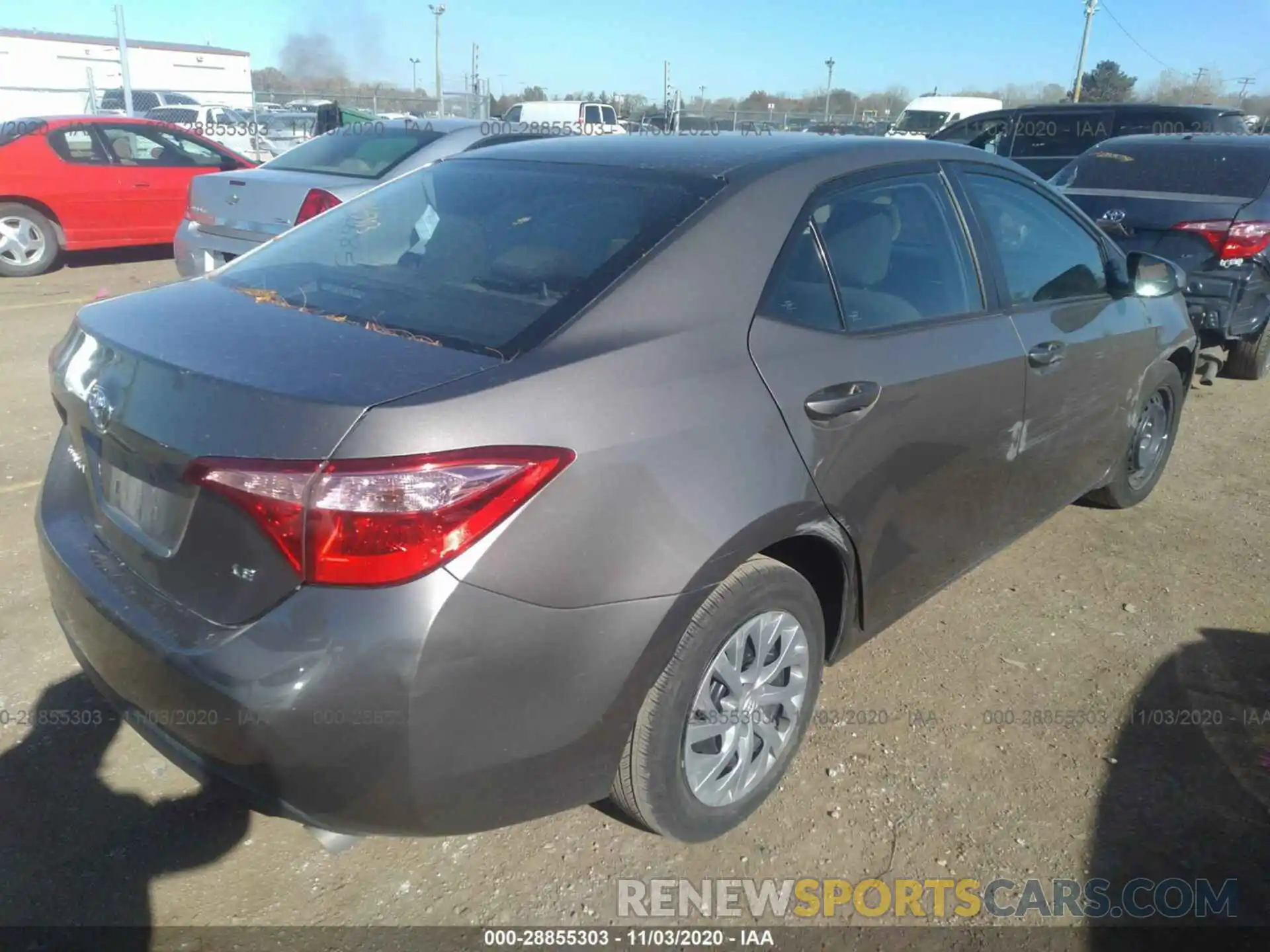 4 Photograph of a damaged car 2T1BURHE7KC168356 TOYOTA COROLLA 2019