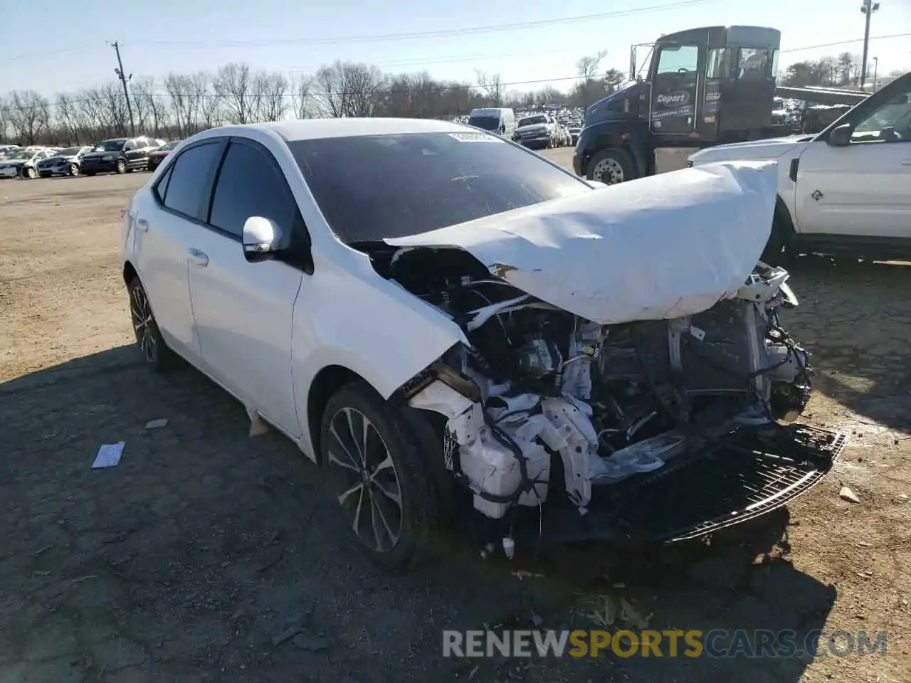 1 Photograph of a damaged car 2T1BURHE7KC169121 TOYOTA COROLLA 2019