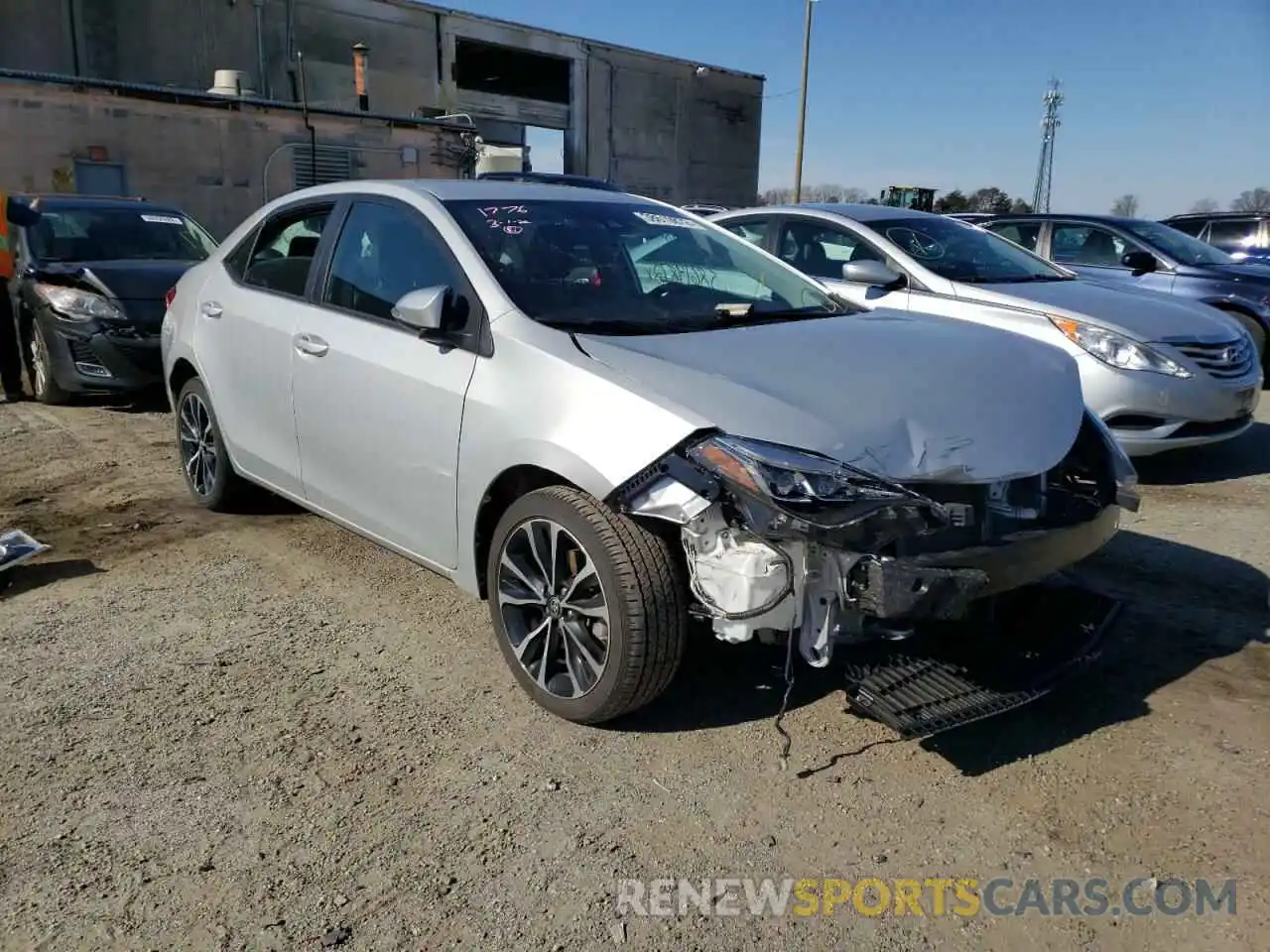 1 Photograph of a damaged car 2T1BURHE7KC169684 TOYOTA COROLLA 2019