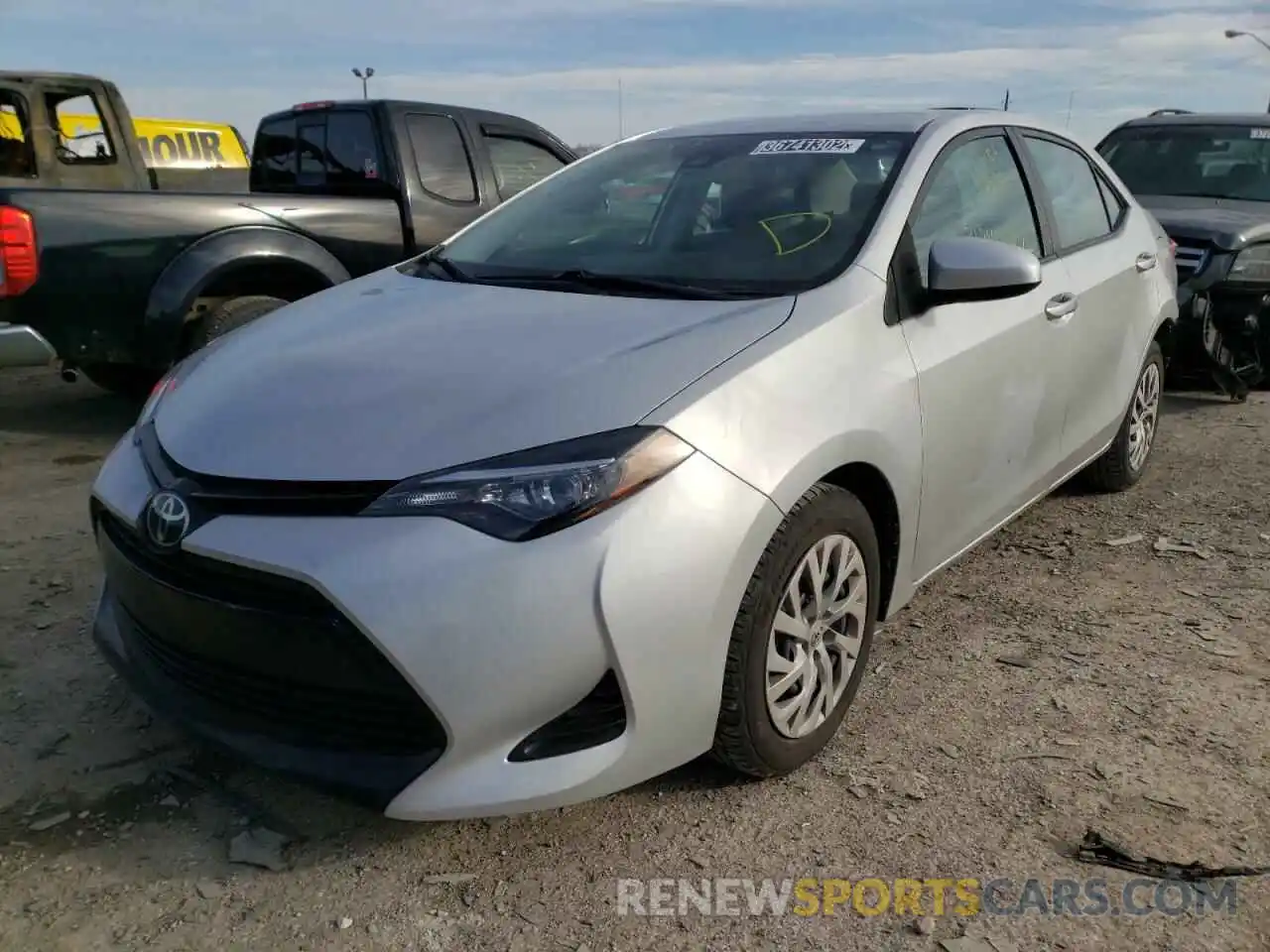 2 Photograph of a damaged car 2T1BURHE7KC169801 TOYOTA COROLLA 2019