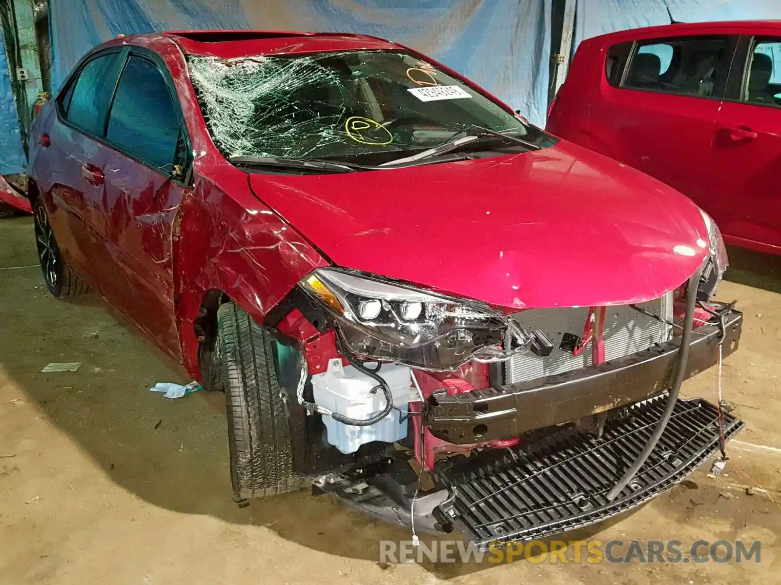 1 Фотография поврежденного автомобиля 2T1BURHE7KC169832 TOYOTA COROLLA 2019