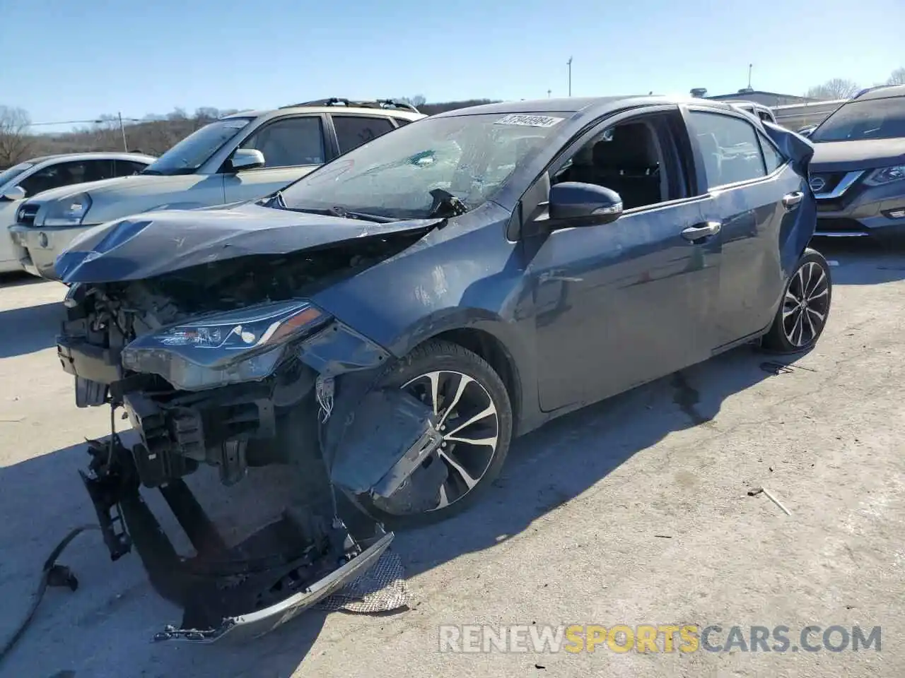 1 Photograph of a damaged car 2T1BURHE7KC169992 TOYOTA COROLLA 2019