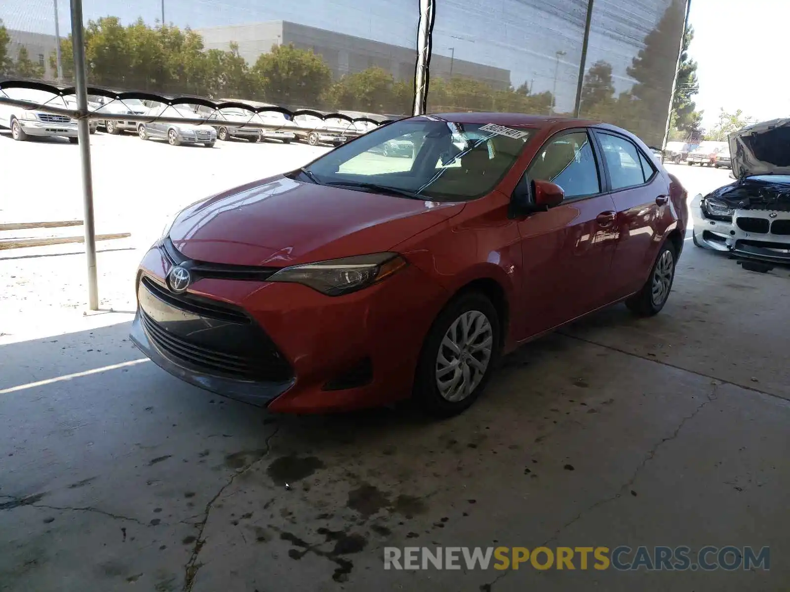 2 Photograph of a damaged car 2T1BURHE7KC170172 TOYOTA COROLLA 2019