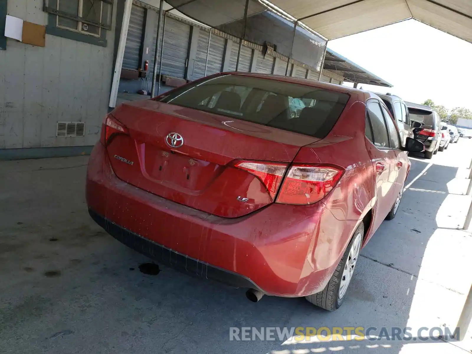 4 Photograph of a damaged car 2T1BURHE7KC170172 TOYOTA COROLLA 2019