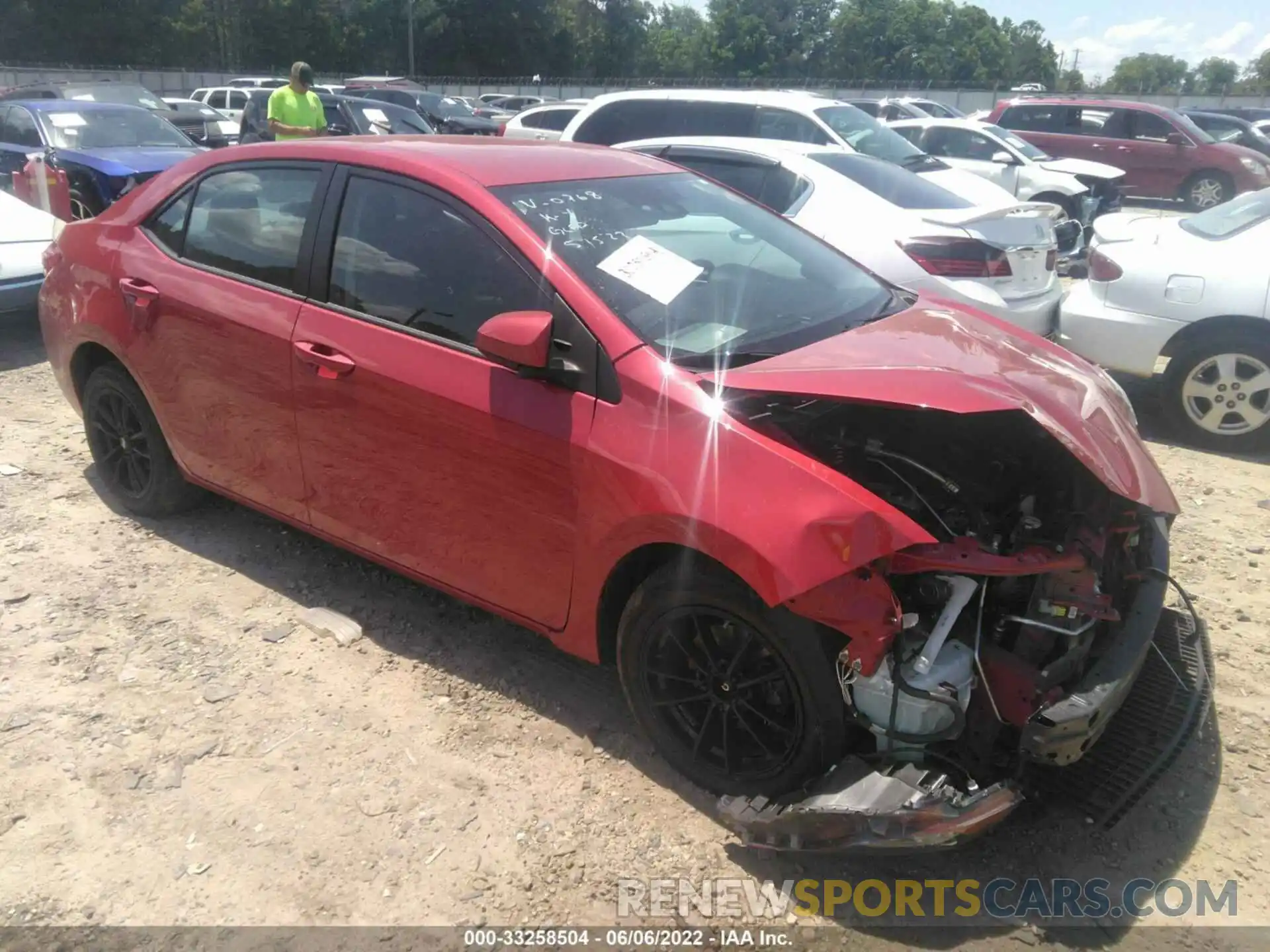 1 Photograph of a damaged car 2T1BURHE7KC170768 TOYOTA COROLLA 2019