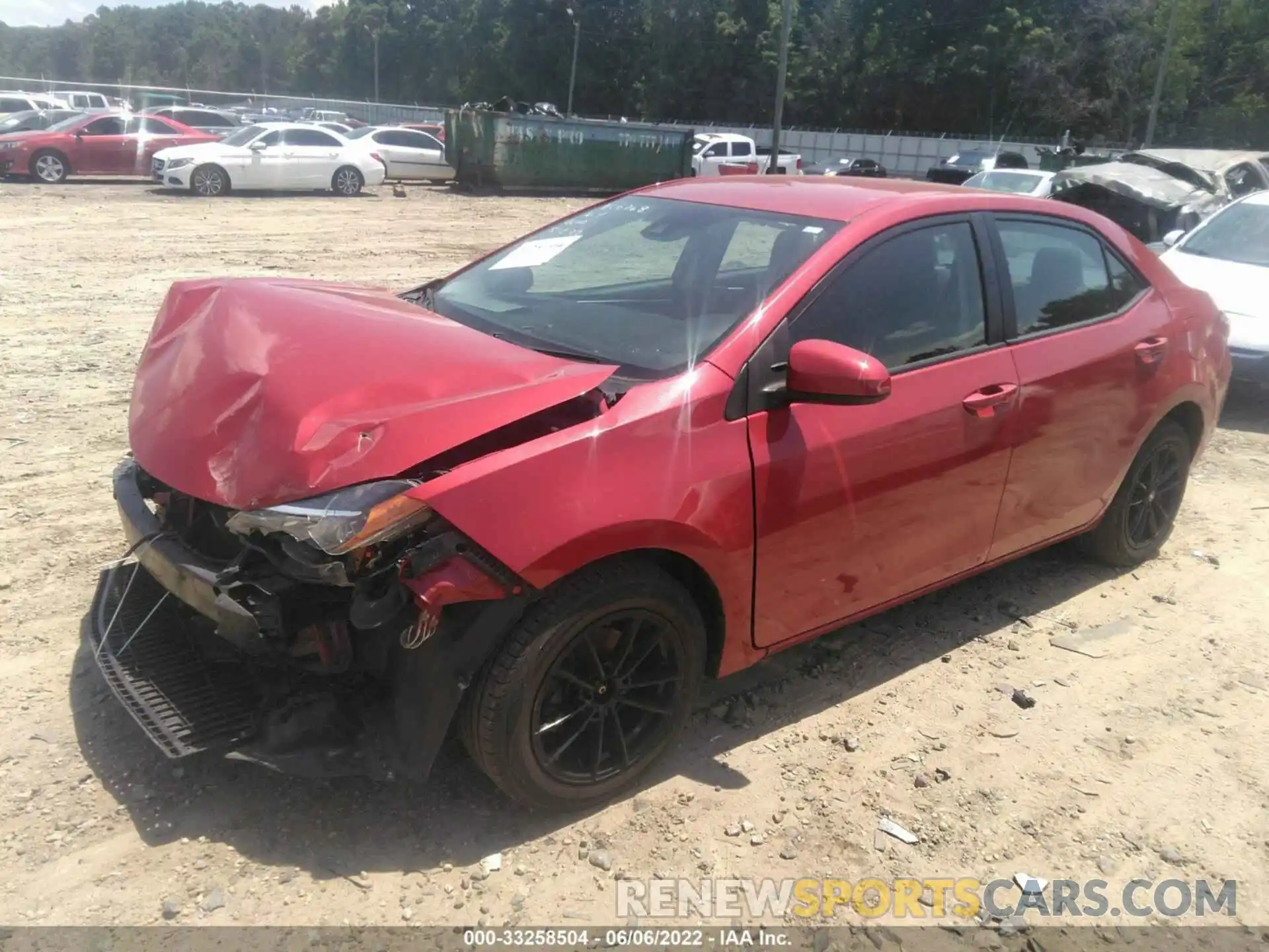 2 Photograph of a damaged car 2T1BURHE7KC170768 TOYOTA COROLLA 2019