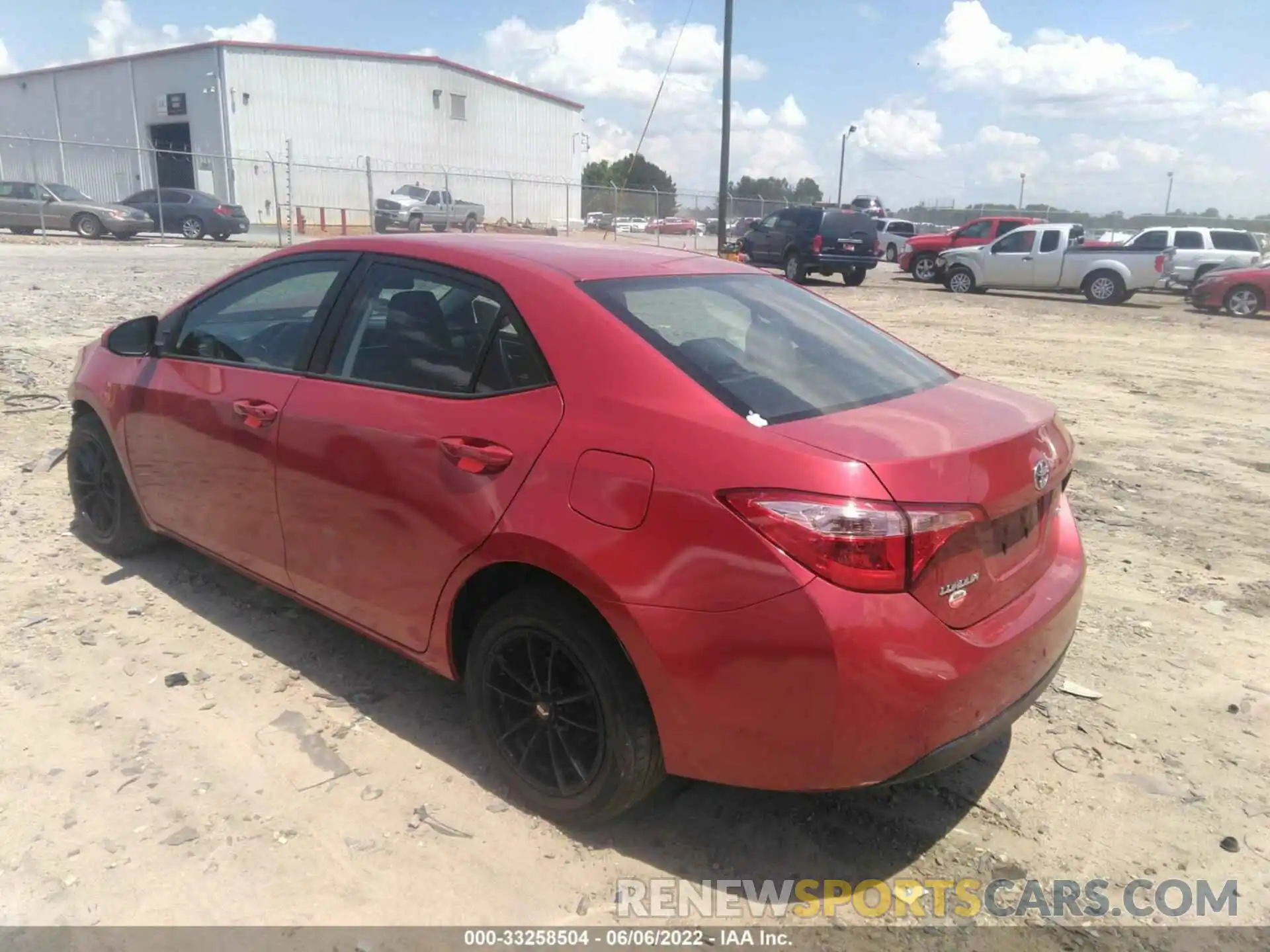 3 Photograph of a damaged car 2T1BURHE7KC170768 TOYOTA COROLLA 2019