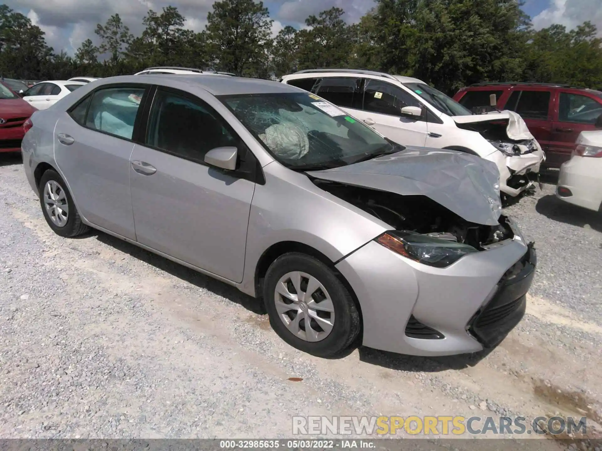 1 Photograph of a damaged car 2T1BURHE7KC171368 TOYOTA COROLLA 2019