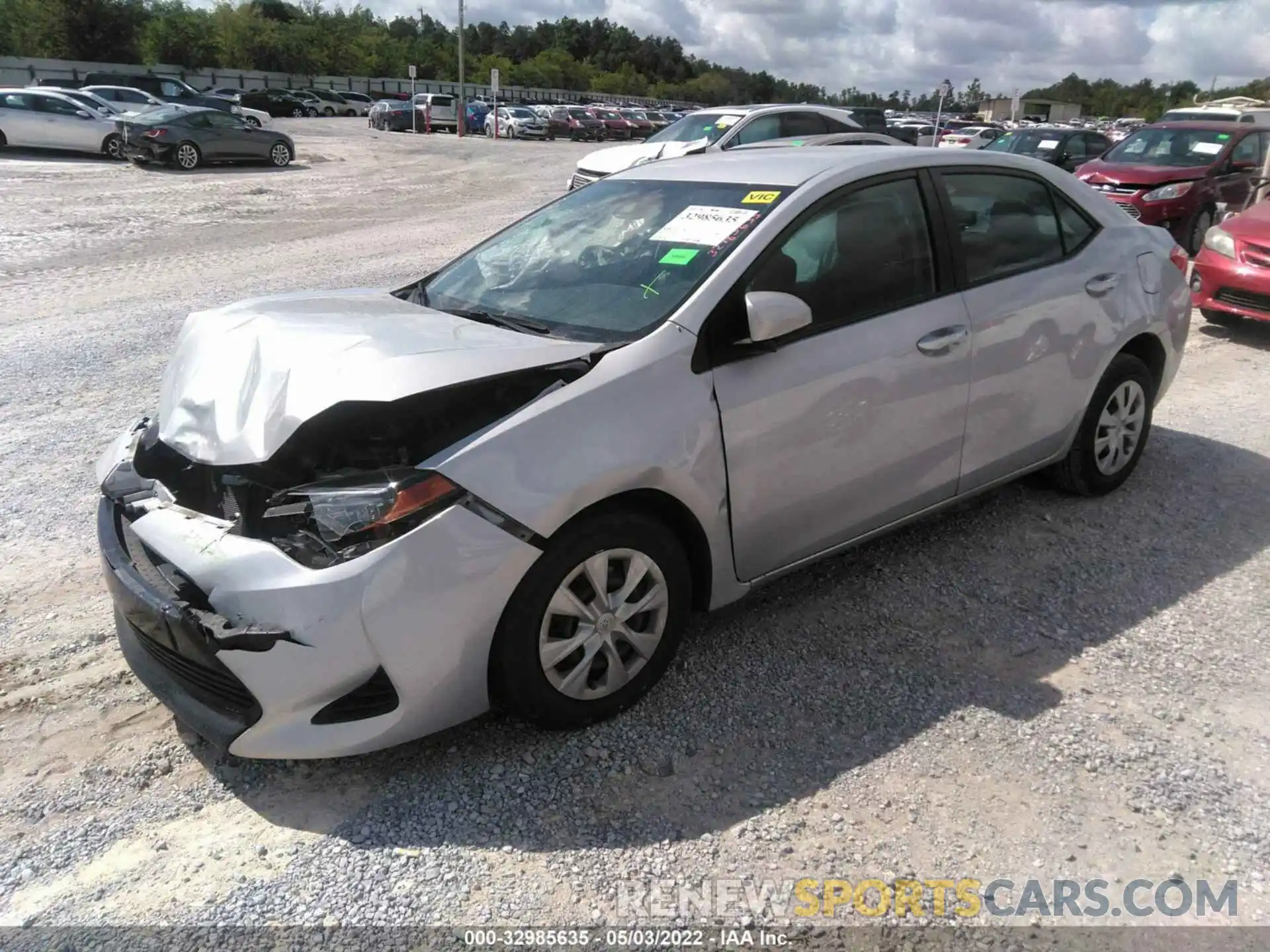 2 Photograph of a damaged car 2T1BURHE7KC171368 TOYOTA COROLLA 2019