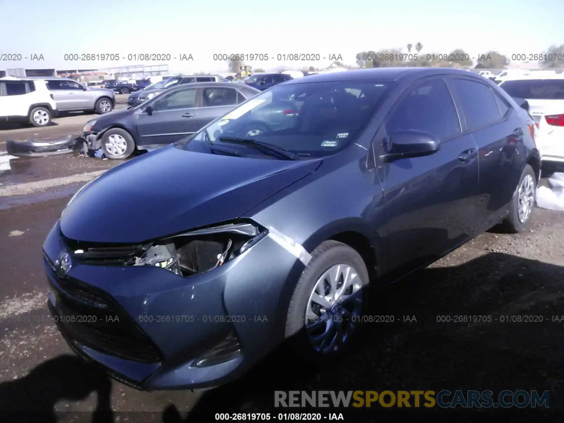 2 Photograph of a damaged car 2T1BURHE7KC171578 TOYOTA COROLLA 2019