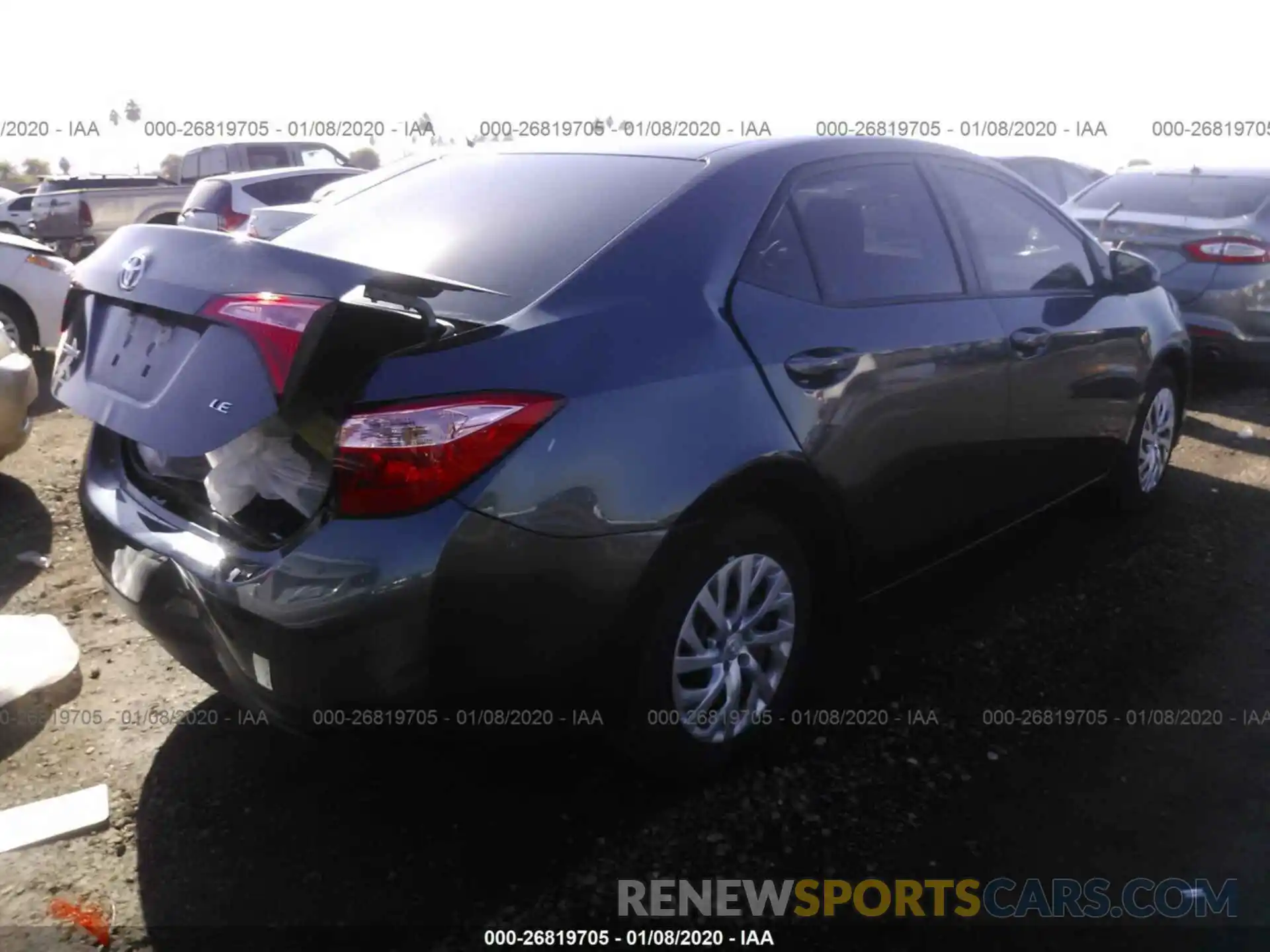 4 Photograph of a damaged car 2T1BURHE7KC171578 TOYOTA COROLLA 2019