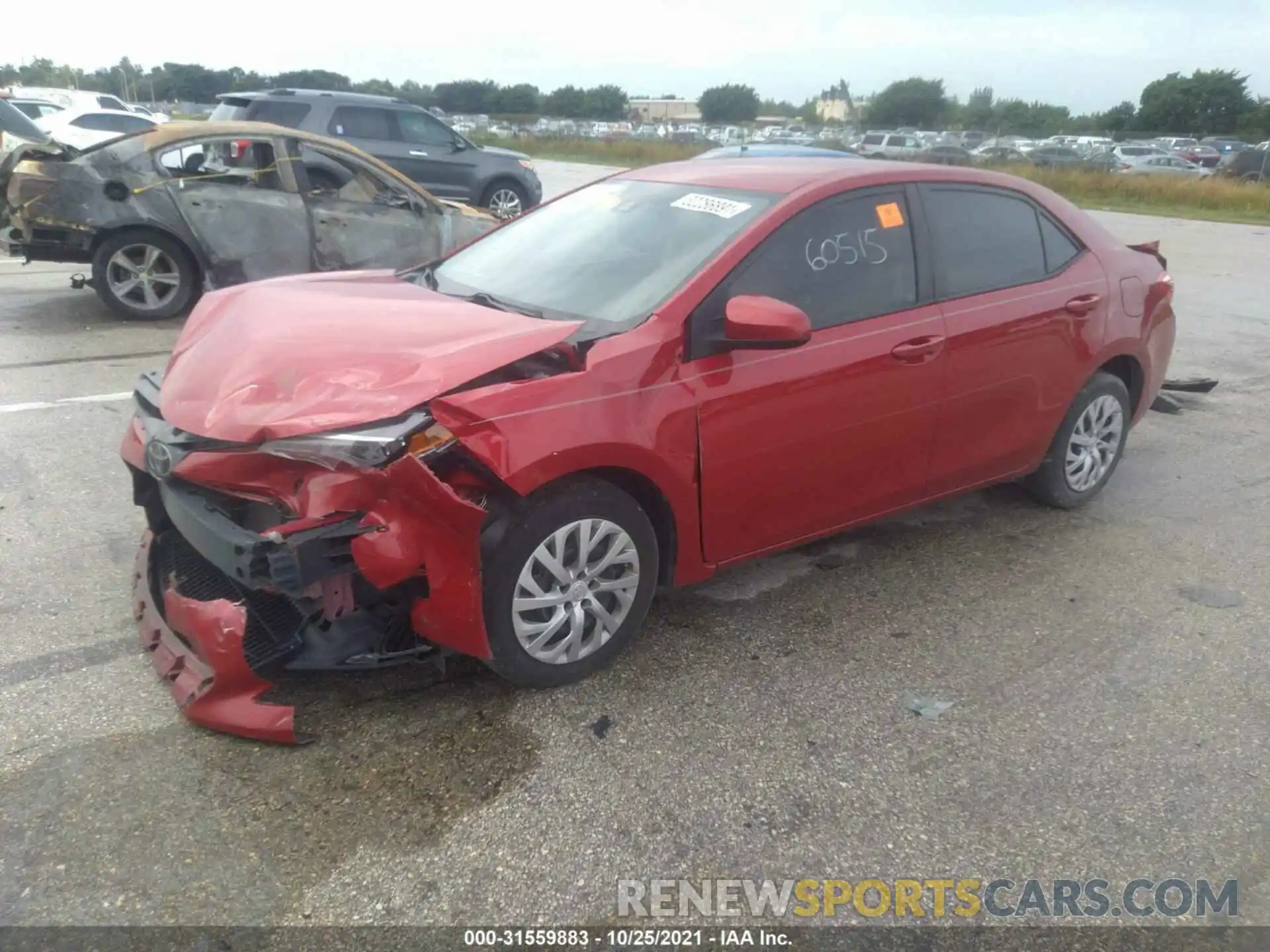 2 Photograph of a damaged car 2T1BURHE7KC171869 TOYOTA COROLLA 2019